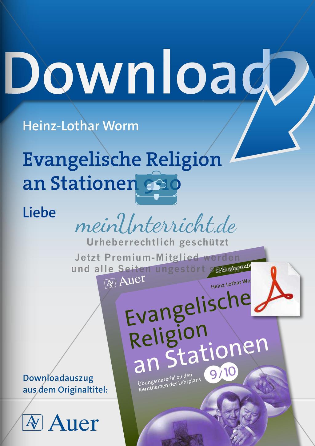Evangelische Religion an Stationen: Liebe Preview 1