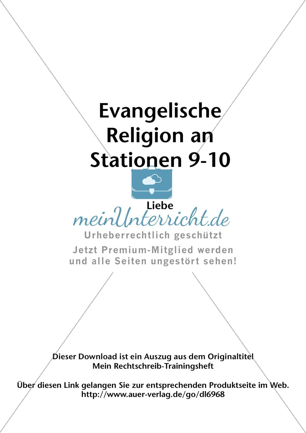 Evangelische Religion an Stationen: Liebe Preview 2