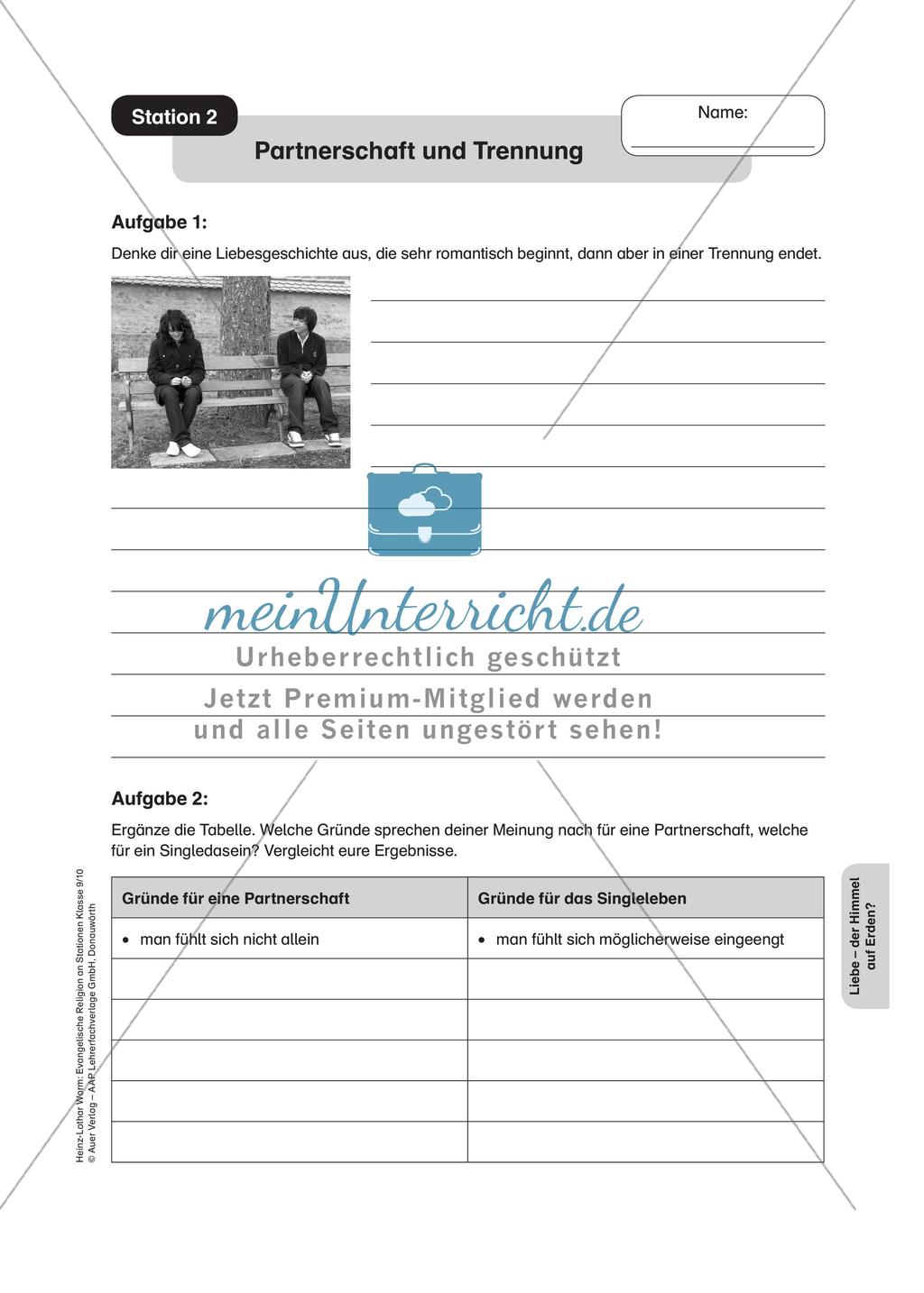 Evangelische Religion an Stationen: Liebe Preview 4