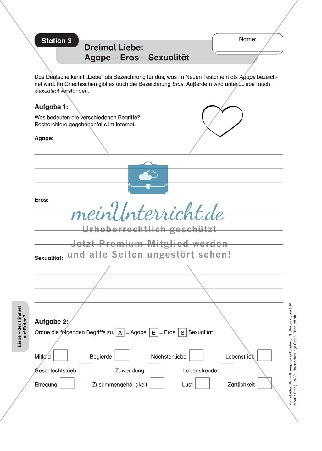Evangelische Religion an Stationen: Liebe Preview 5