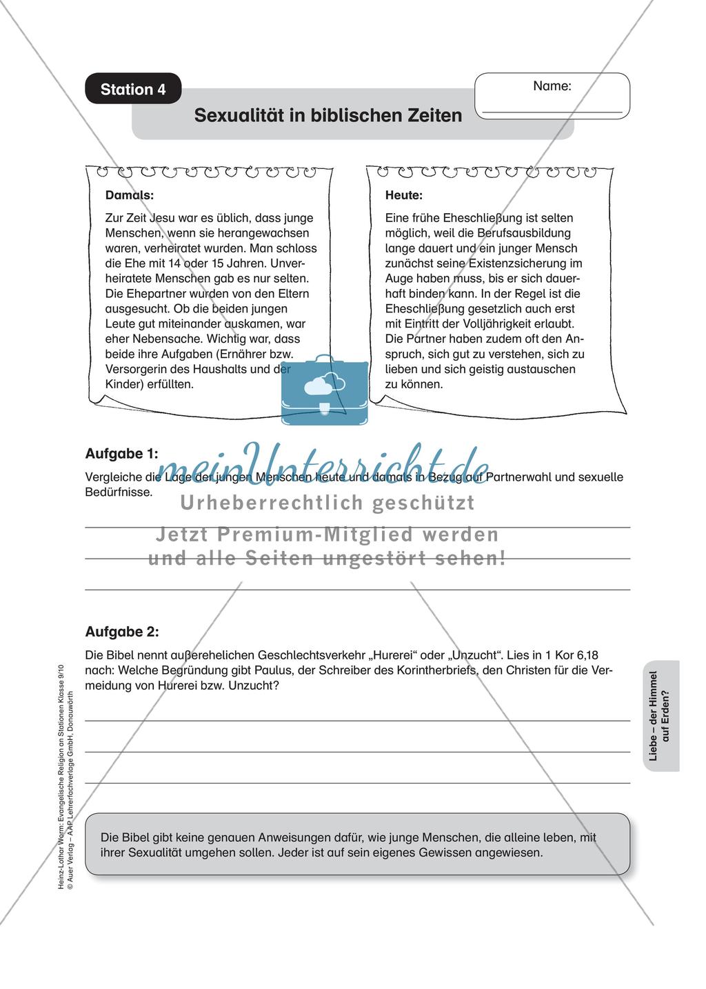 Evangelische Religion an Stationen: Liebe Preview 6