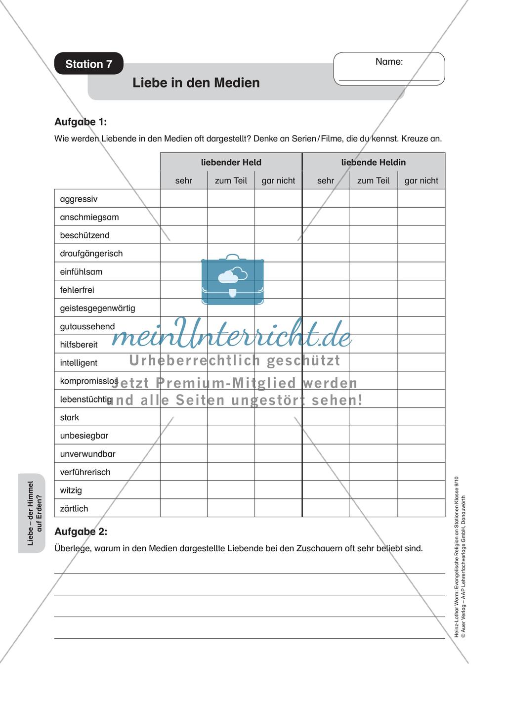 Evangelische Religion an Stationen: Liebe Preview 9