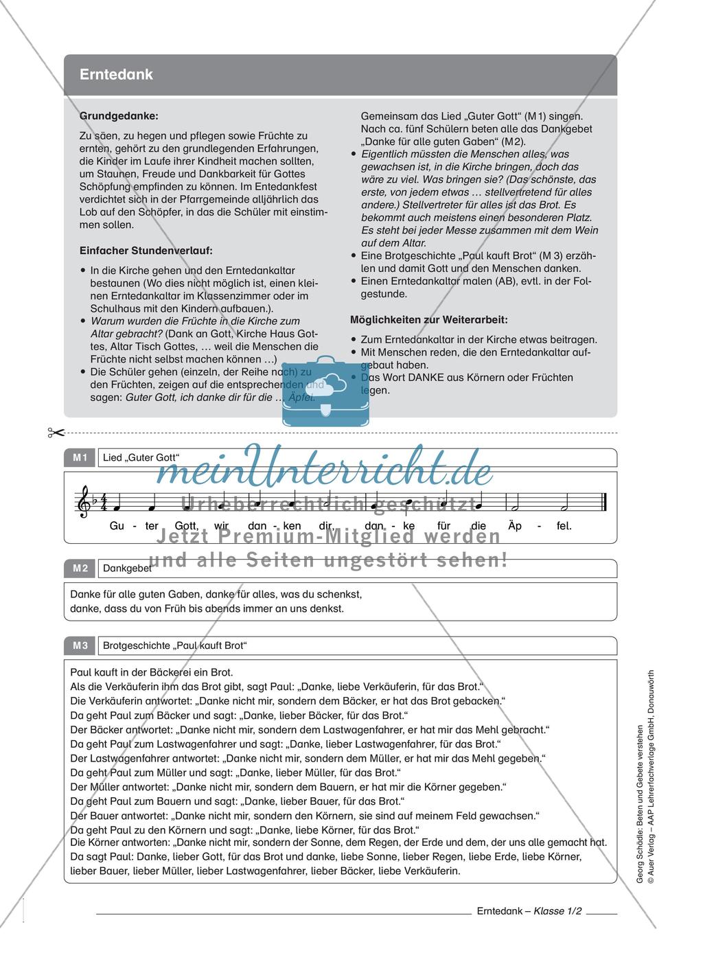 Beten und Gebete verstehen: Klasse 1/2 Preview 25