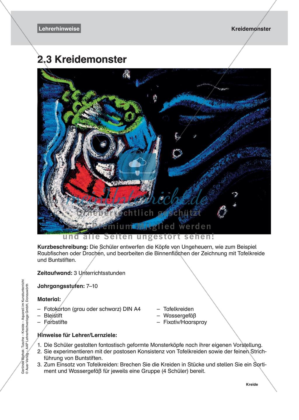 Vertiefung von Materialeinsatz: Kreide Preview 10