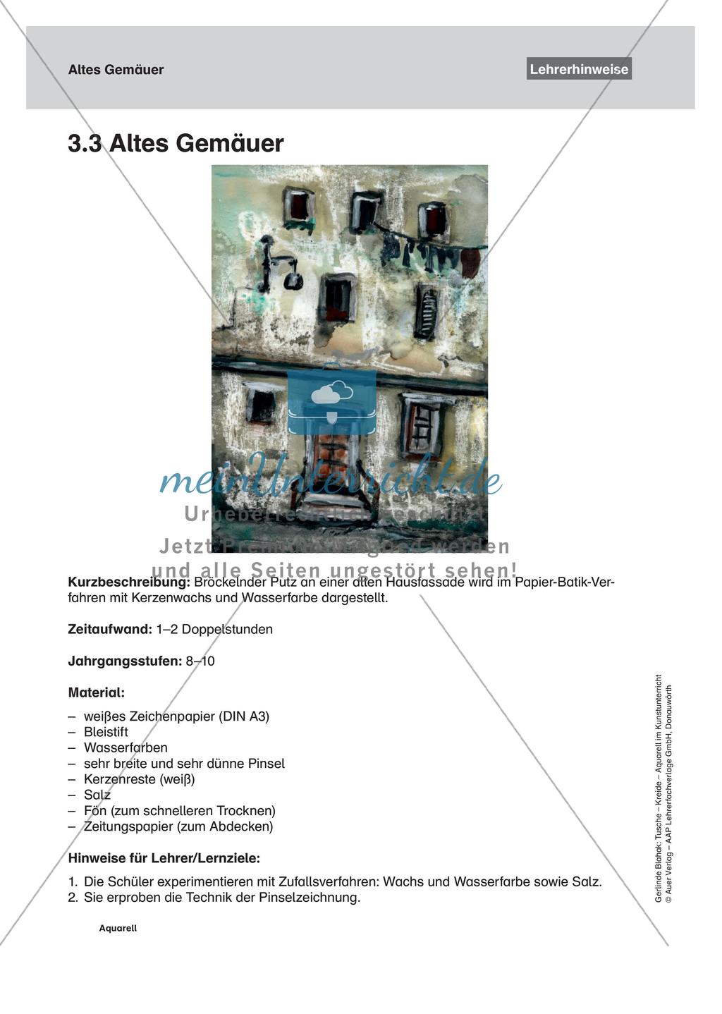 Vertiefung von Materialeinsatz: Aquarell Preview 12