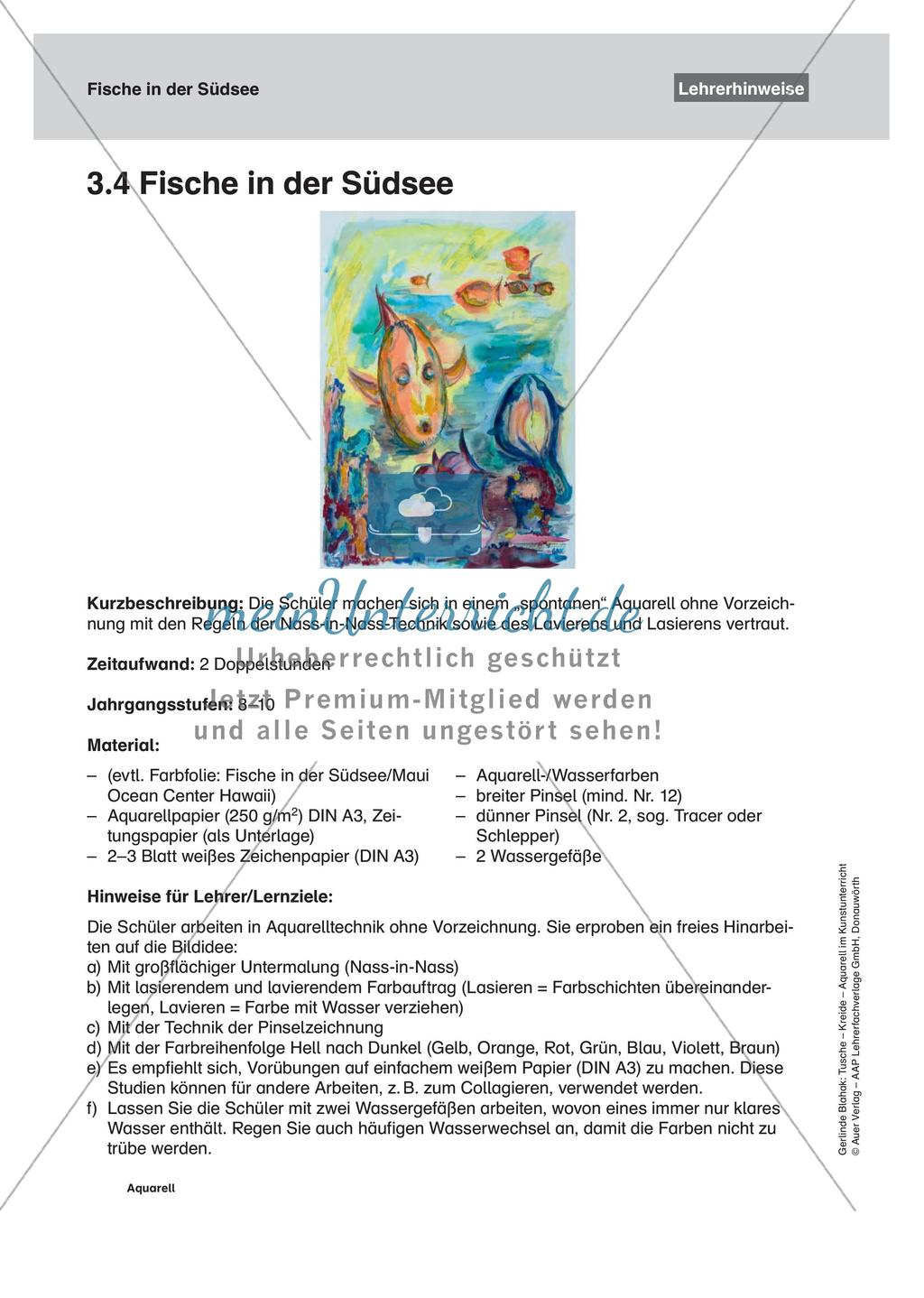 Vertiefung von Materialeinsatz: Aquarell Preview 14