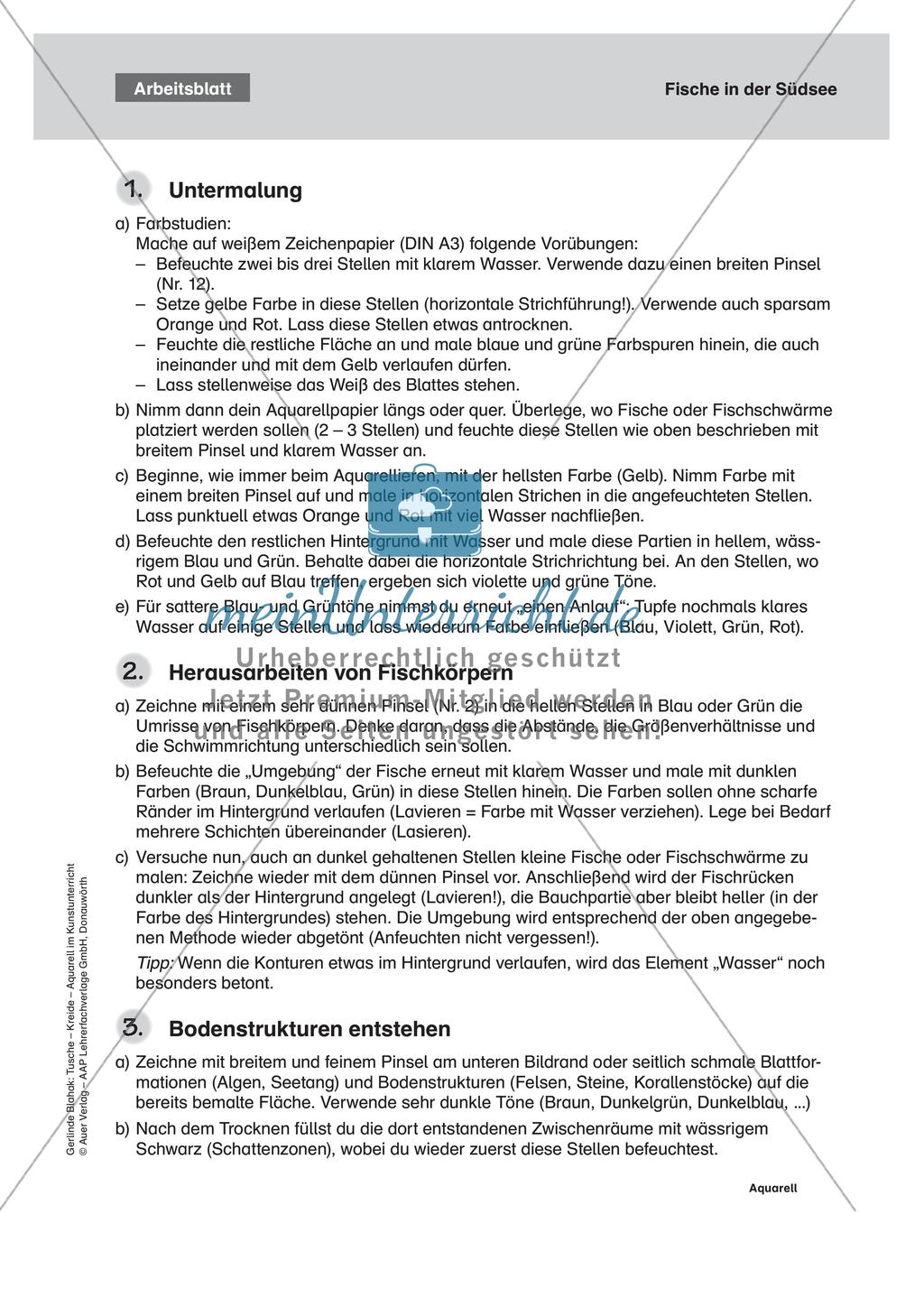 Vertiefung von Materialeinsatz: Aquarell Preview 15