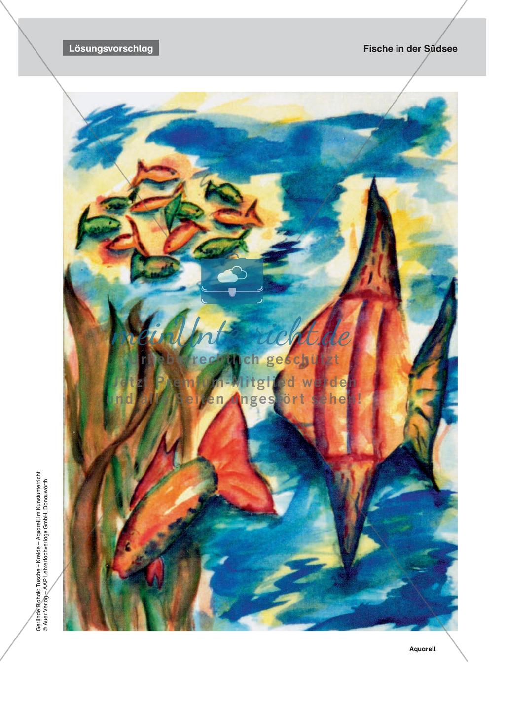 Vertiefung von Materialeinsatz: Aquarell Preview 17