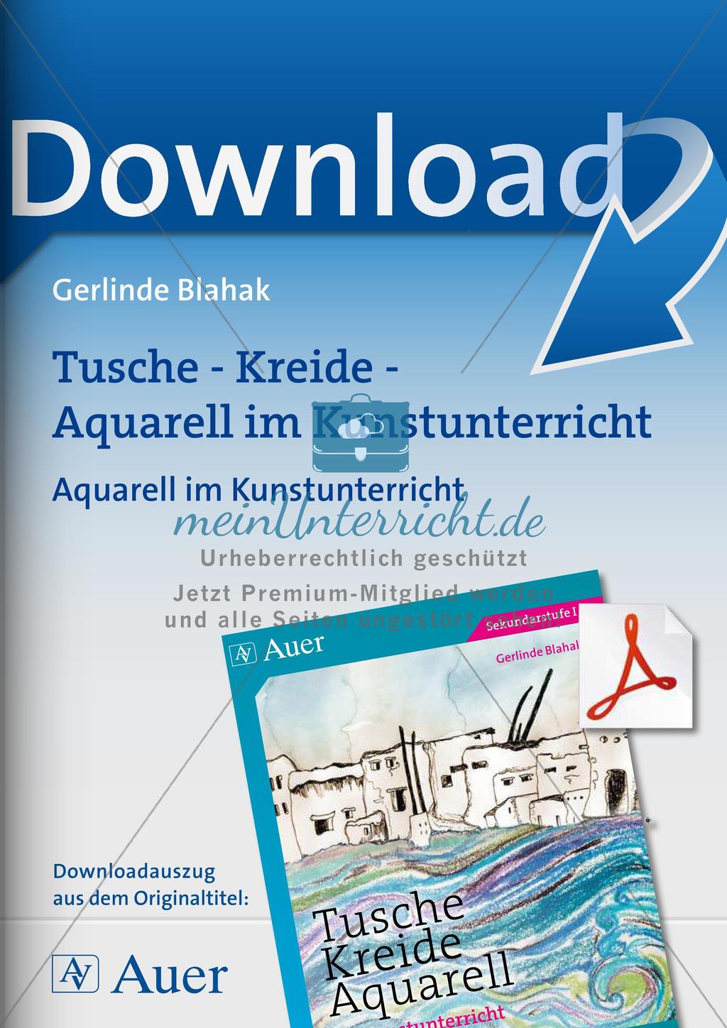 Vertiefung von Materialeinsatz: Aquarell Preview 1