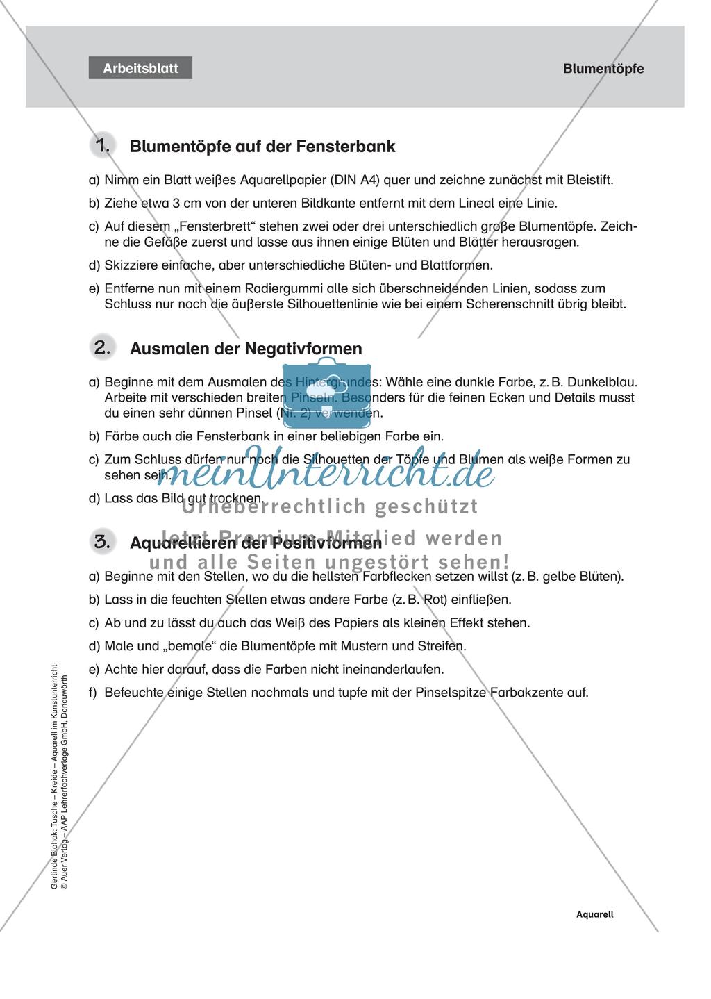 Vertiefung von Materialeinsatz: Aquarell Preview 23