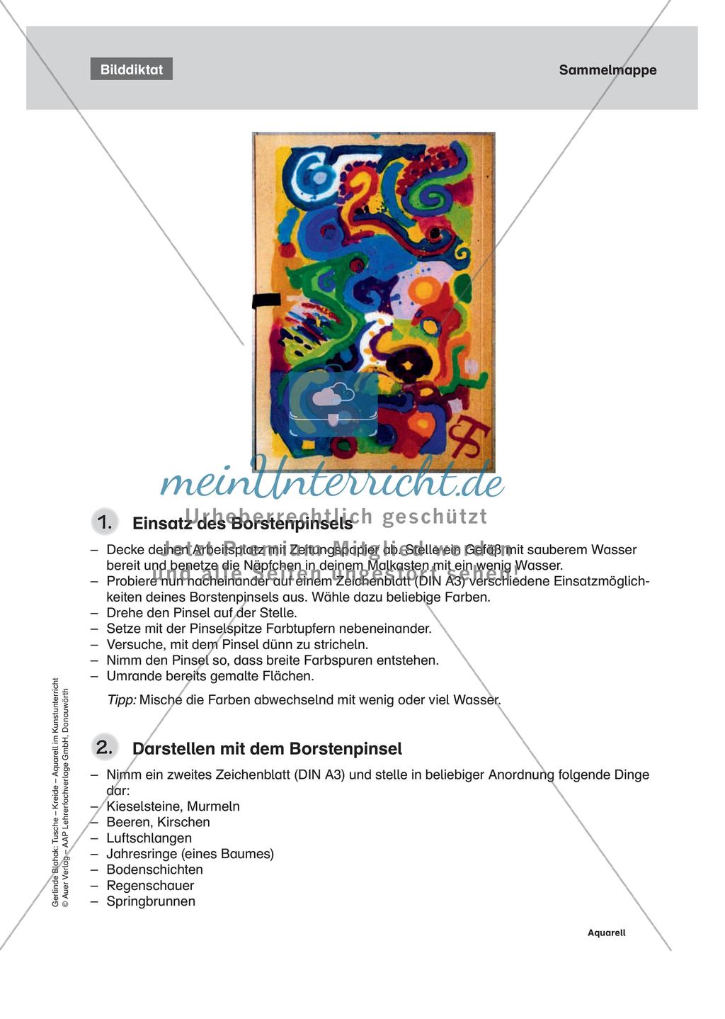 Vertiefung von Materialeinsatz: Aquarell Preview 5