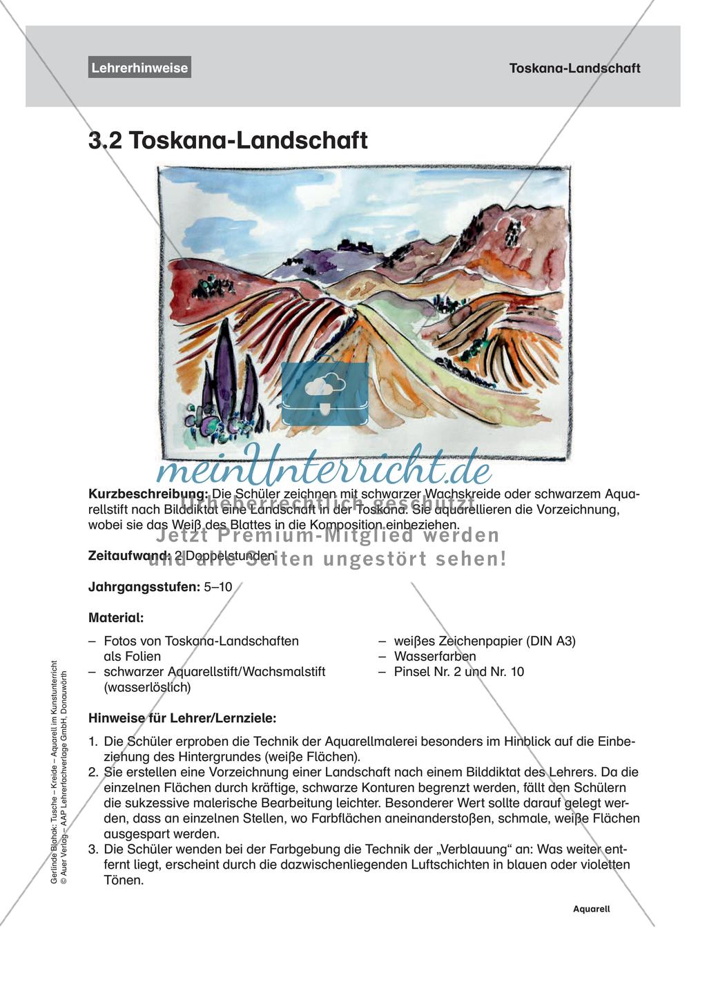 Vertiefung von Materialeinsatz: Aquarell Preview 7