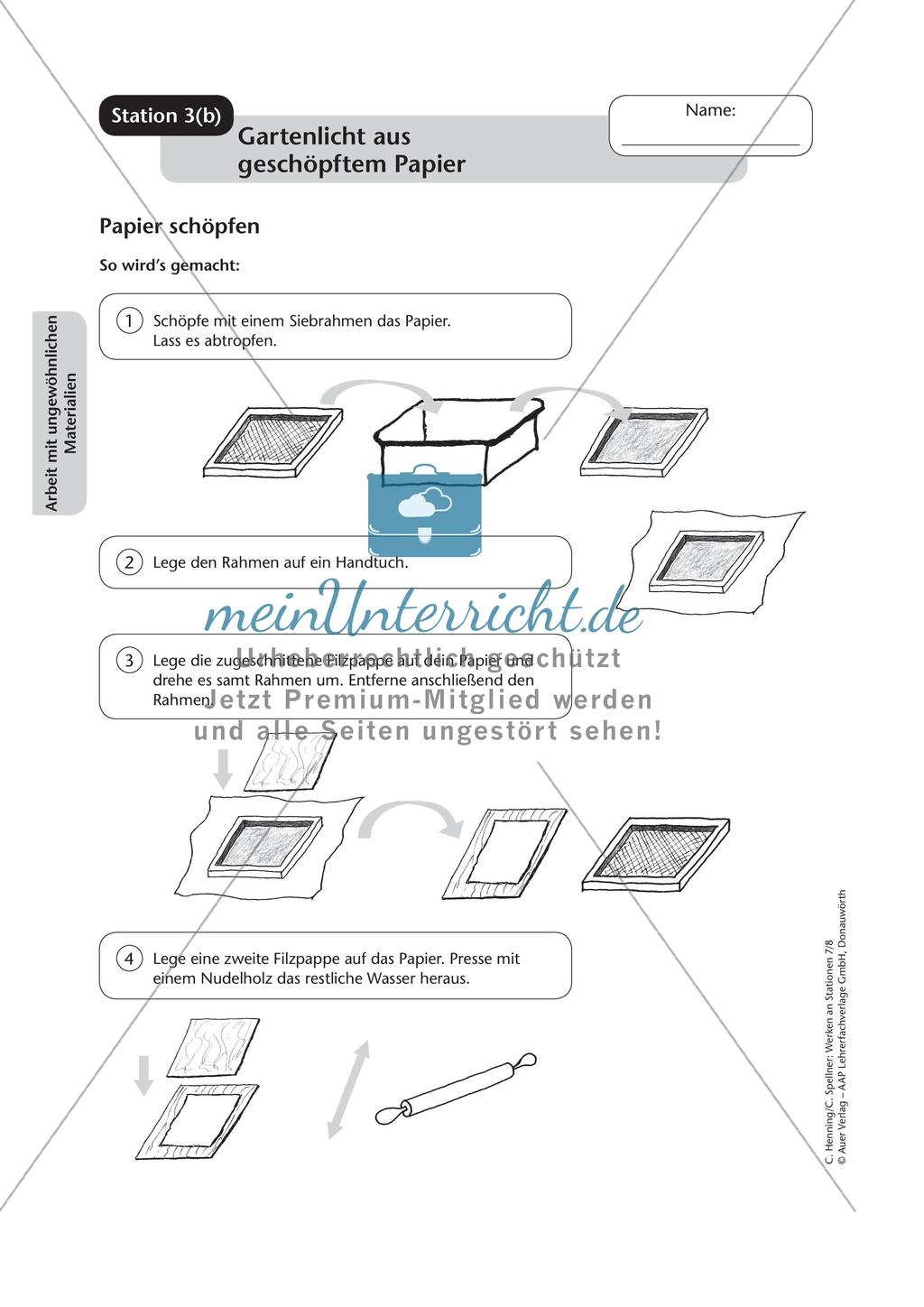 Werken an Stationen: Ungewöhnliche Materialien Preview 10