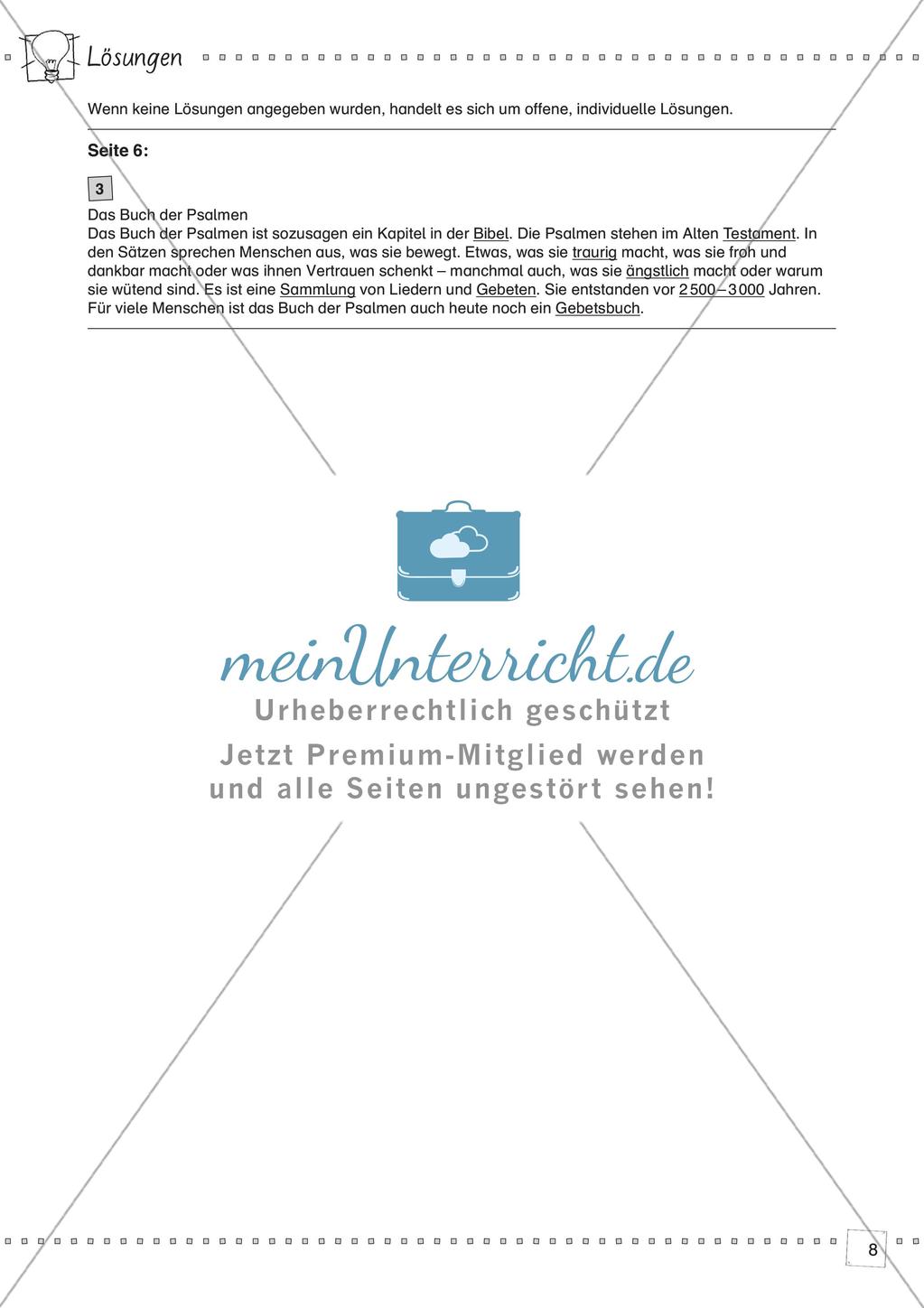 Kooperative Methoden: Psalmen Preview 10