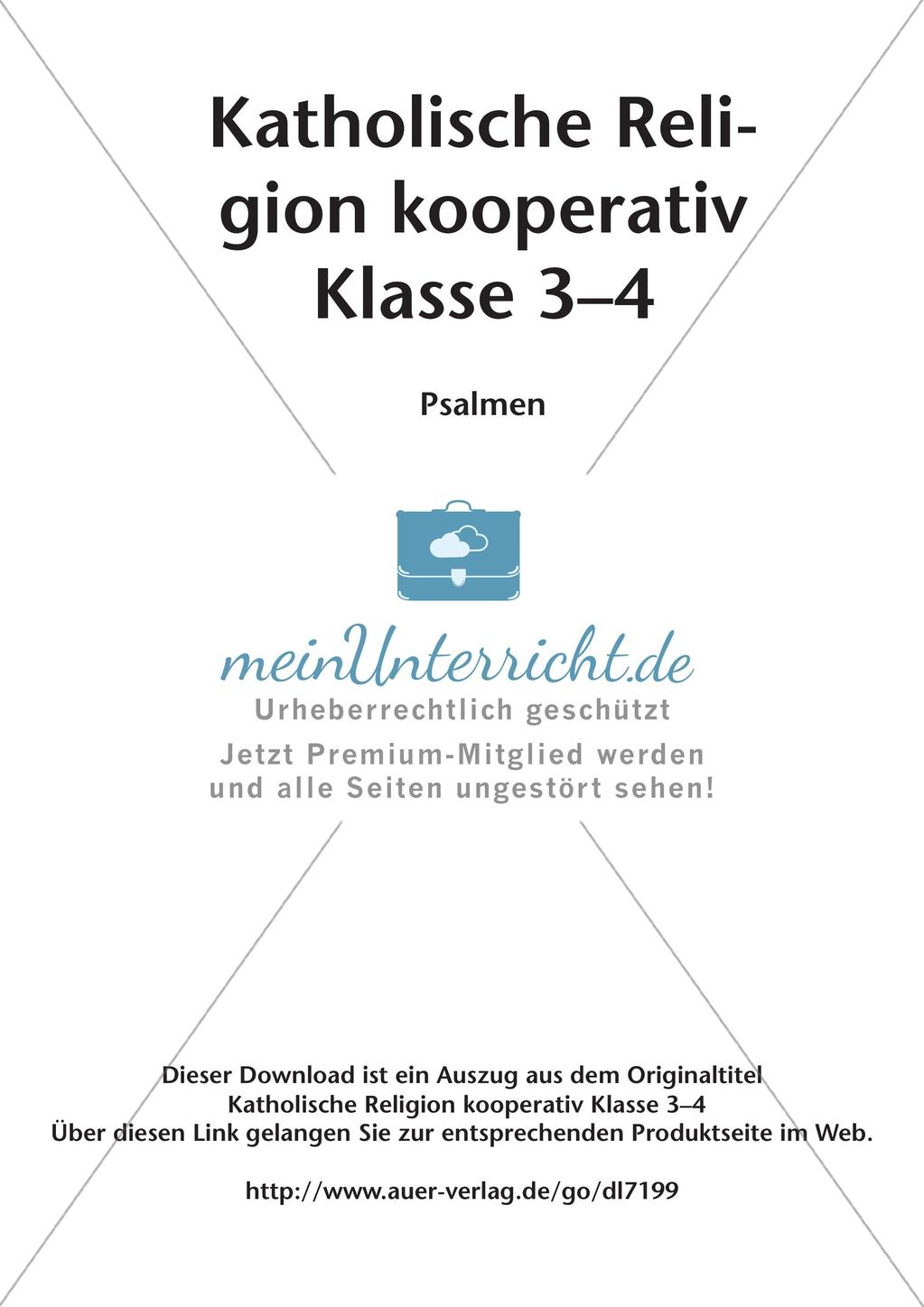 Kooperative Methoden: Psalmen Preview 2