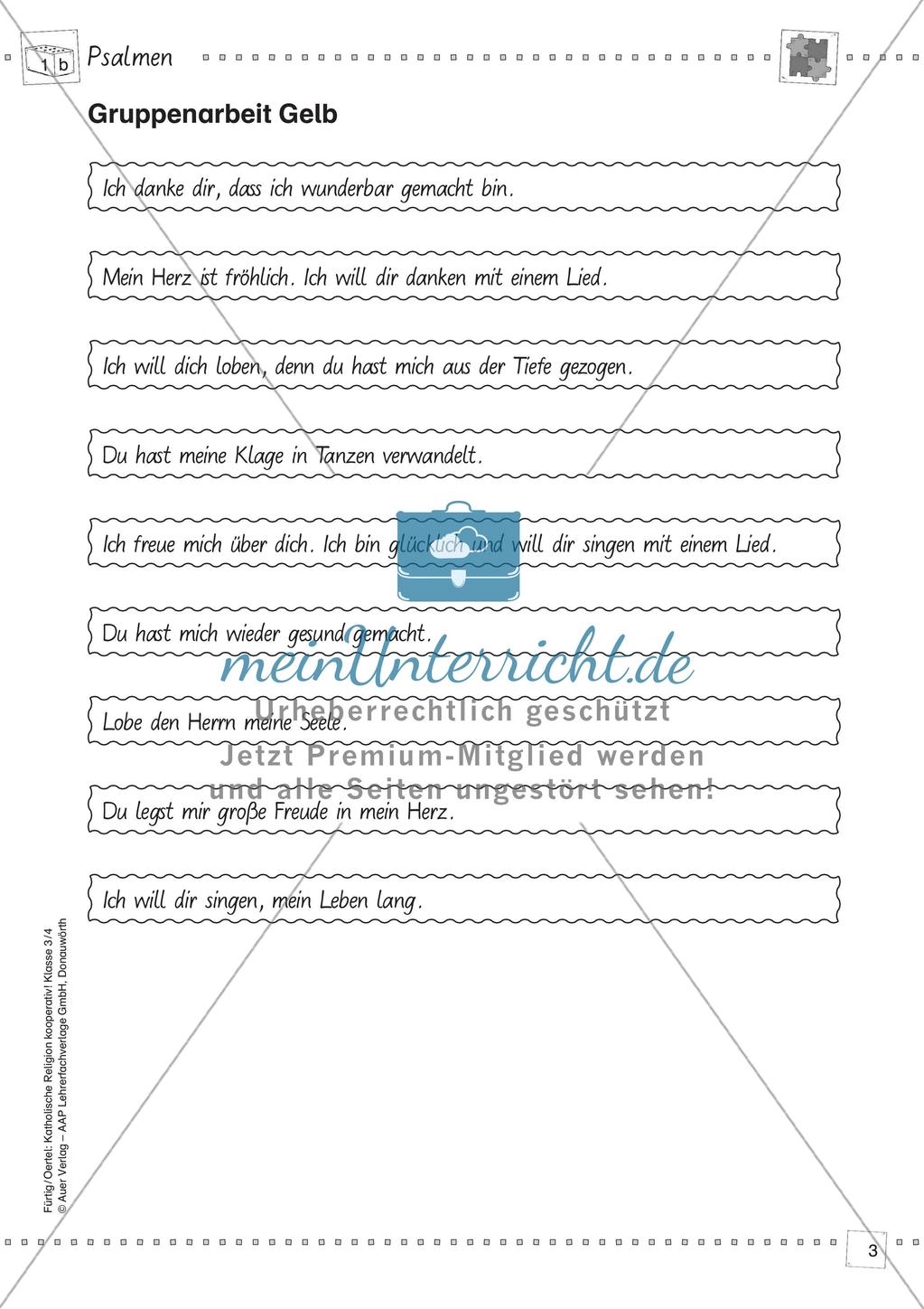 Kooperative Methoden: Psalmen Preview 5