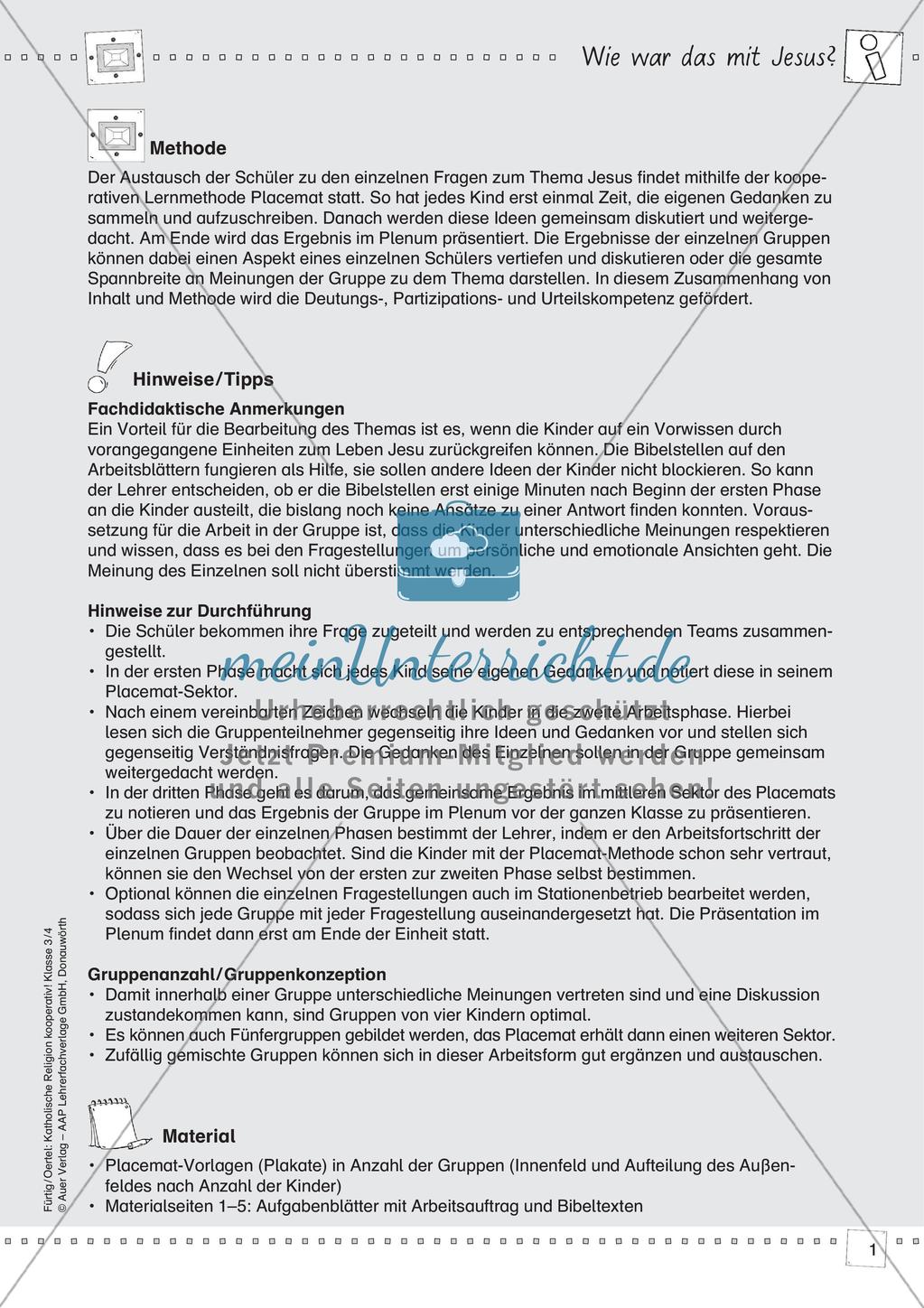 Kooperative Methoden: Jesus Preview 3