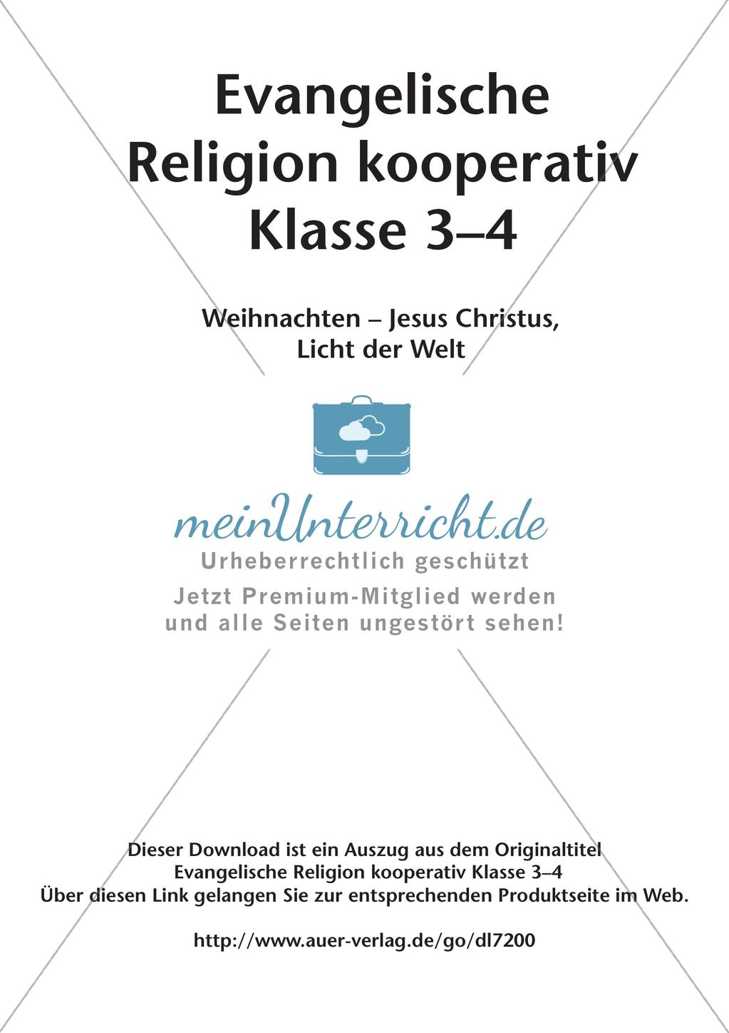 Kooperative Methoden: Jesus Christus, Licht der Welt Preview 2
