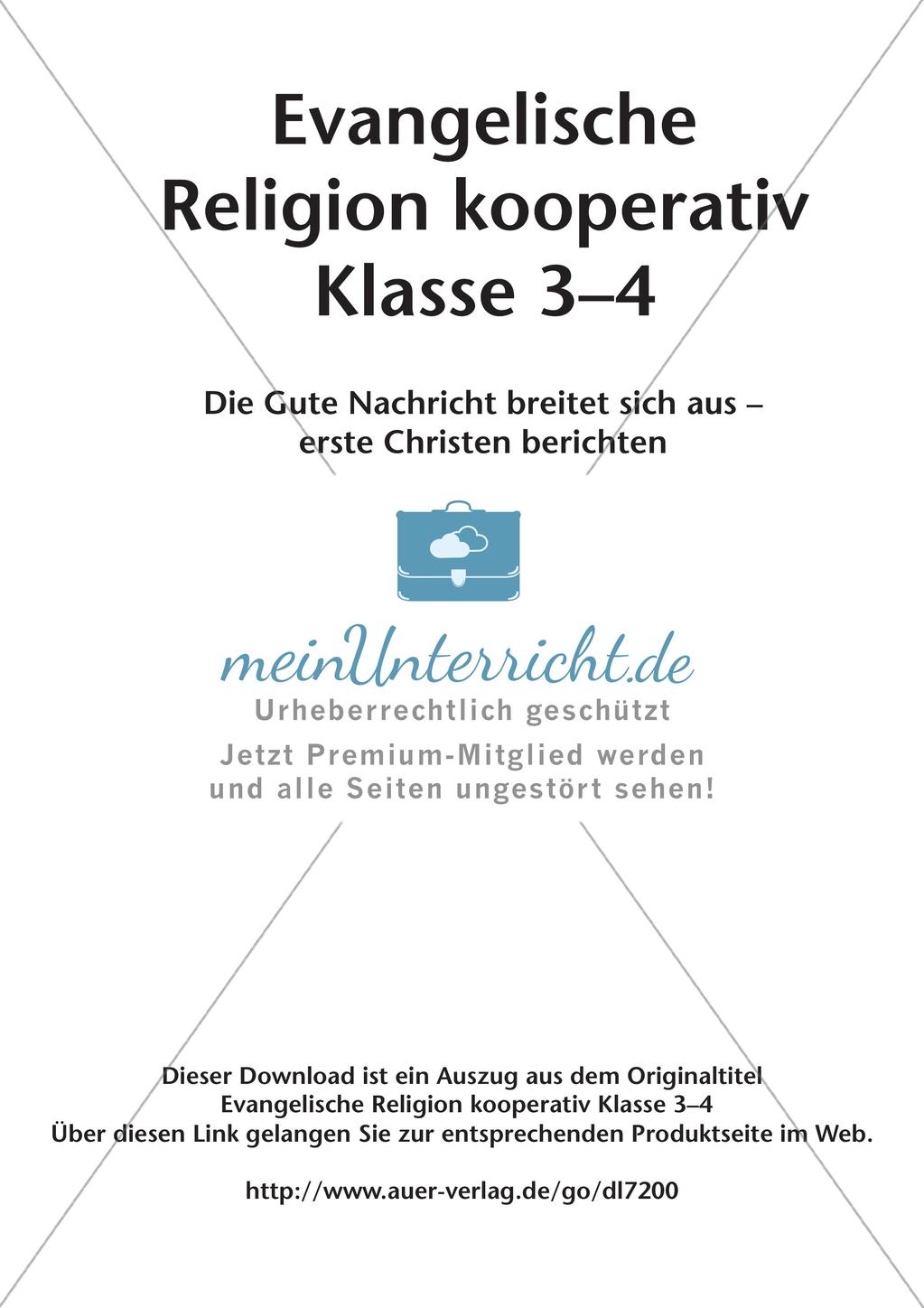 Kooperative Methoden: Die Nachricht Jesu breitet sich aus Preview 2
