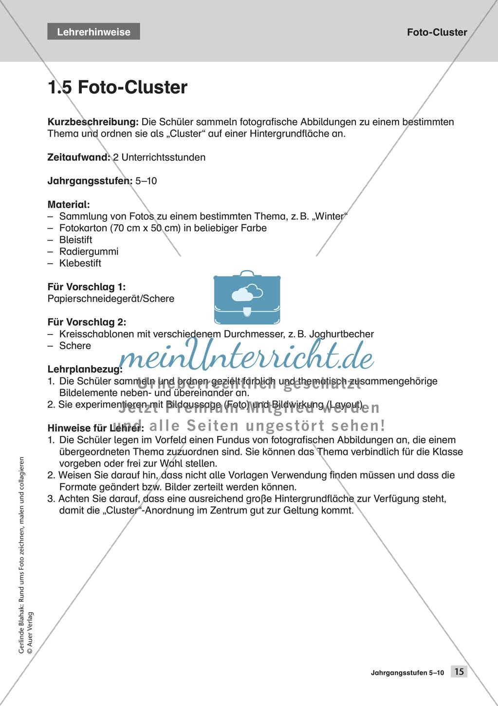 Gestaltung rund ums Foto: Zeichnen, Malen, Collagieren I Preview 17