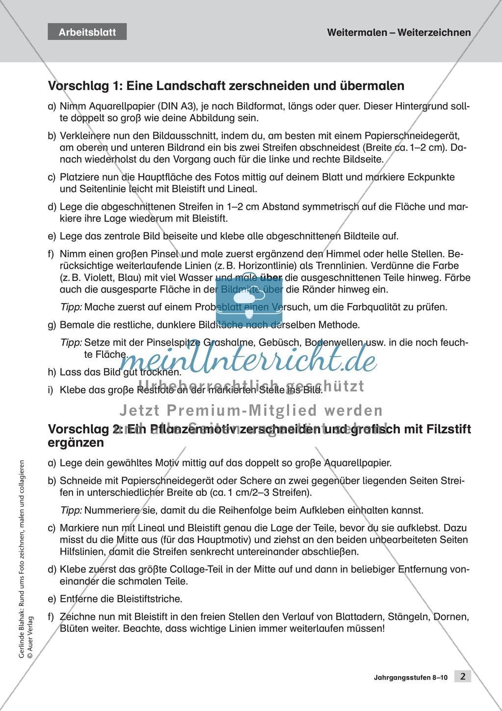 Gestaltung rund ums Foto: Zeichnen, Malen, Collagieren III Preview 4