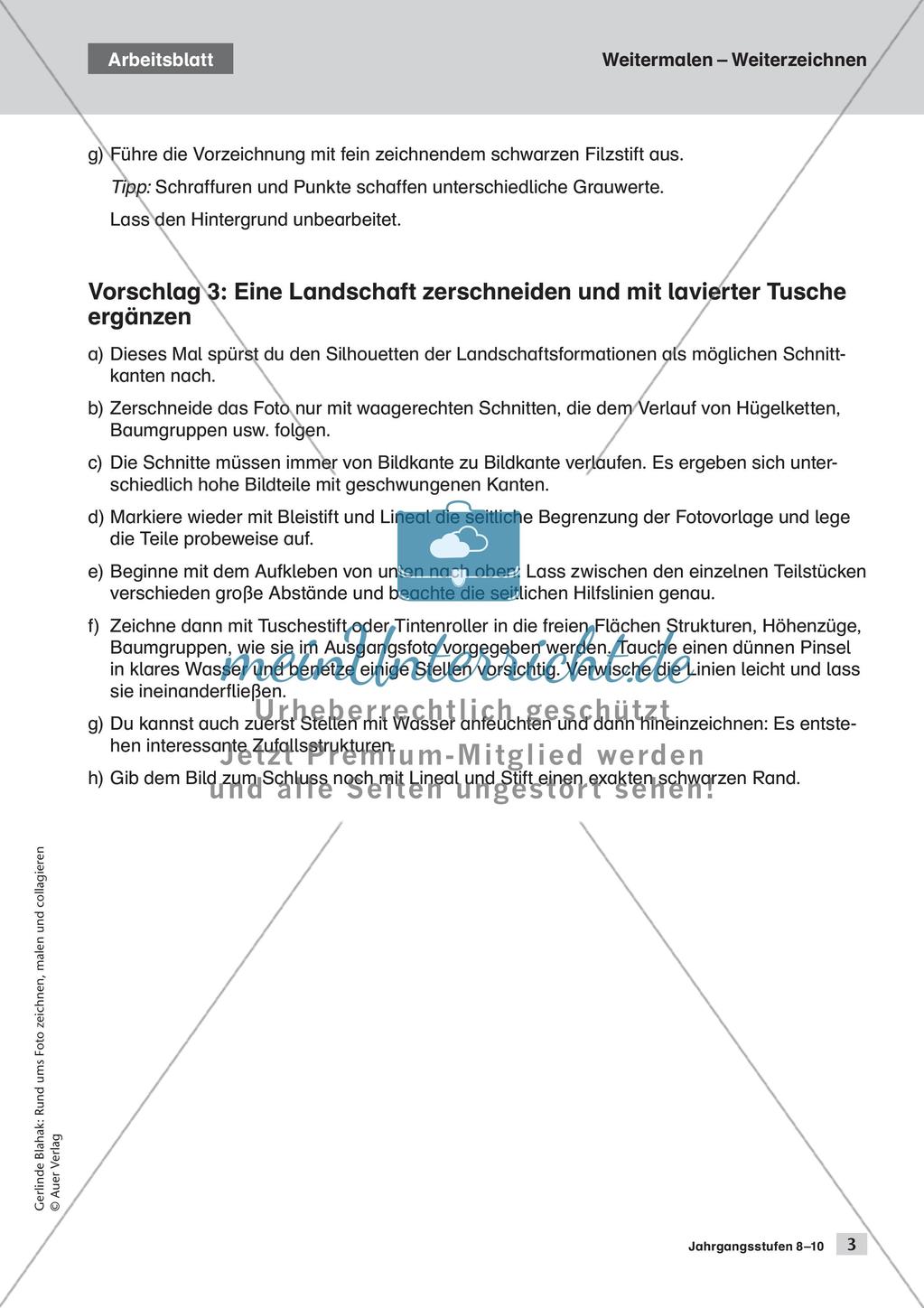 Gestaltung rund ums Foto: Zeichnen, Malen, Collagieren III Preview 5
