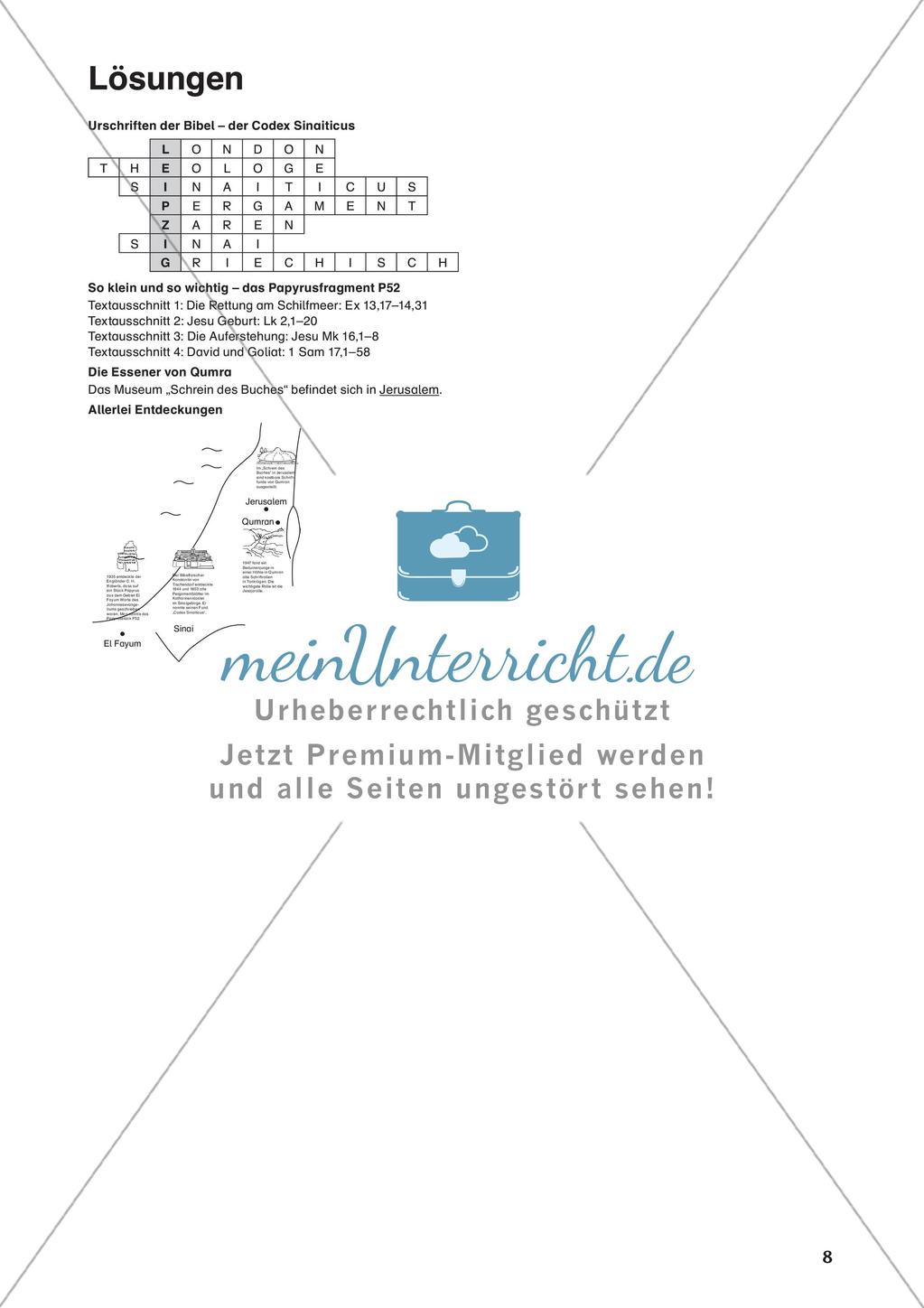 Berühmte Bibelfunde Preview 10