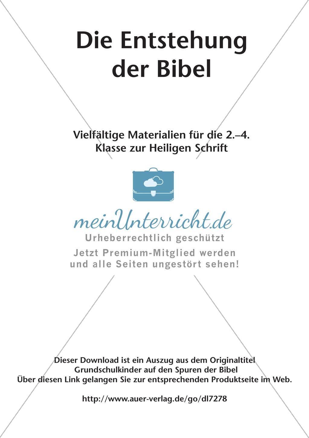 Die Entstehung der Bibel Preview 2