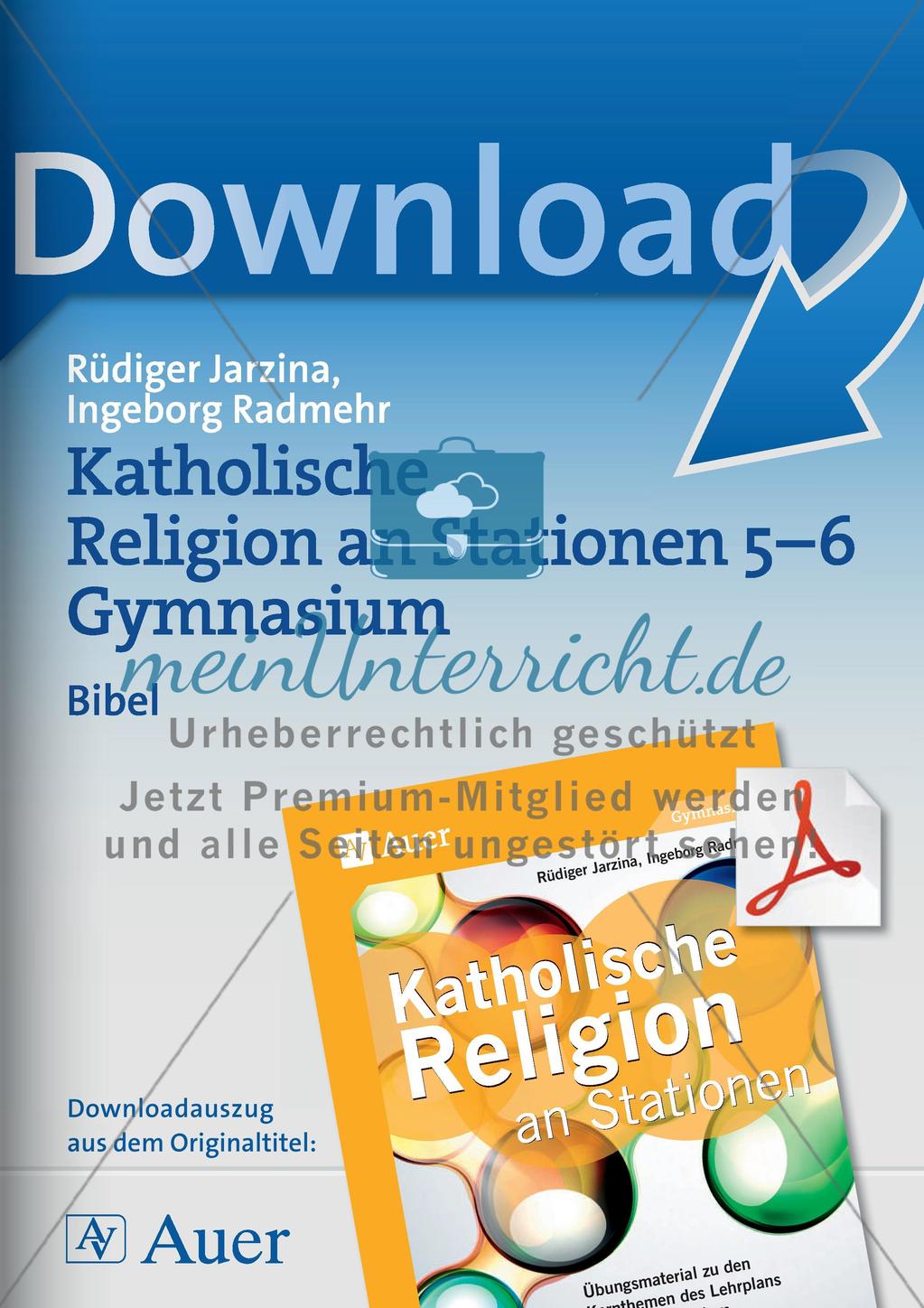 Katholische Religion an Stationen: Bibel Preview 1
