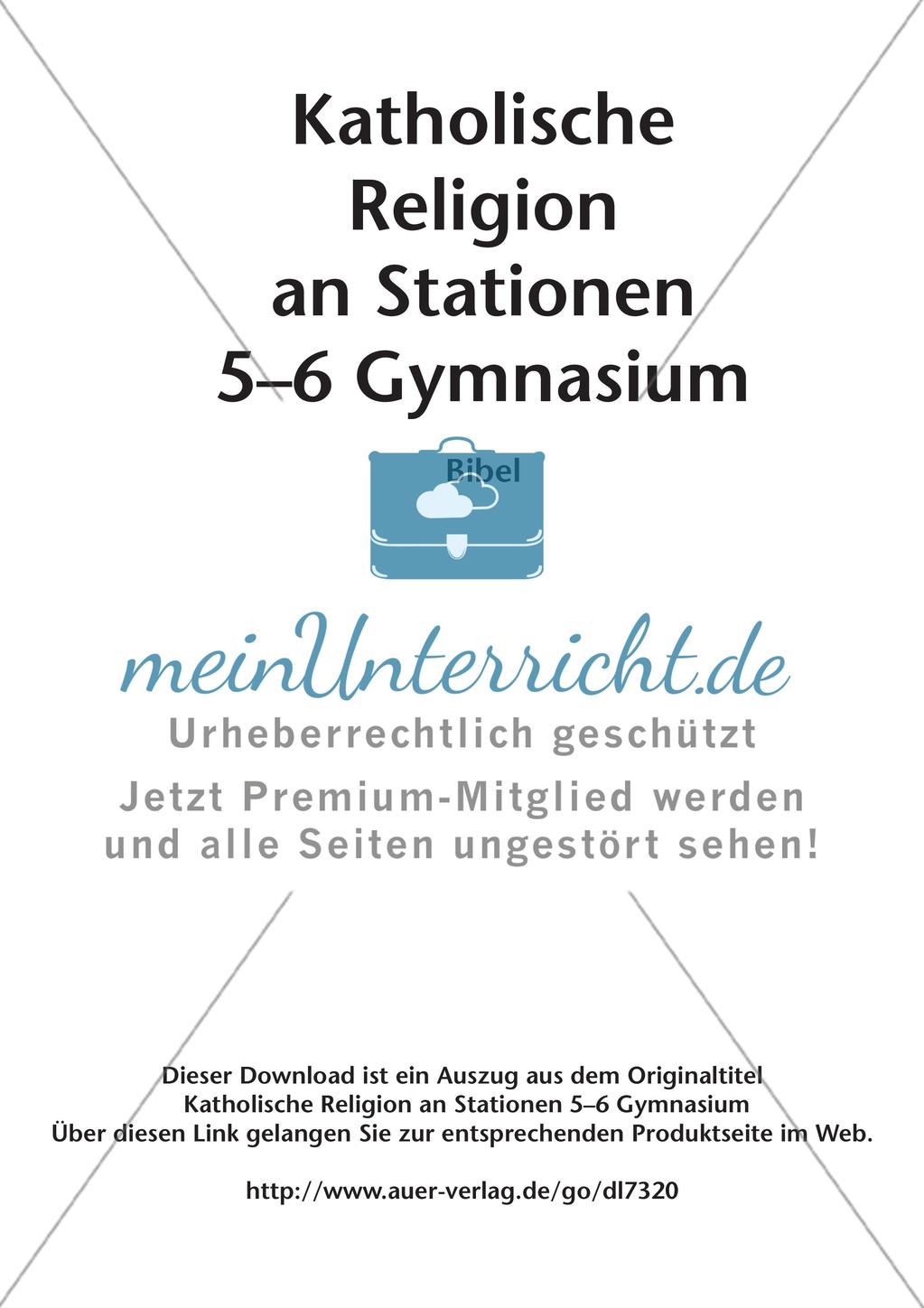 Katholische Religion an Stationen: Bibel Preview 2
