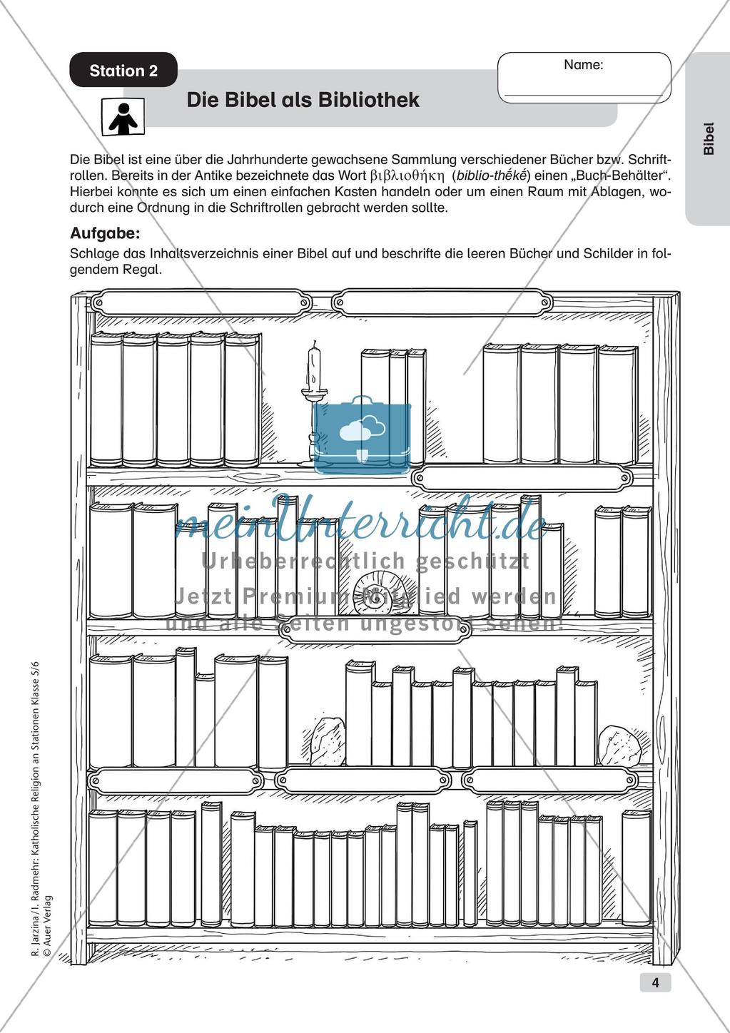 Katholische Religion an Stationen: Bibel Preview 6