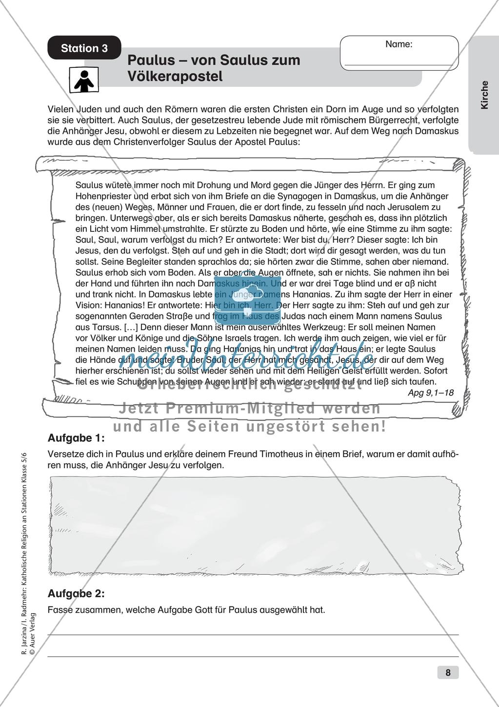 Katholische Religion an Stationen: Kirche Preview 10
