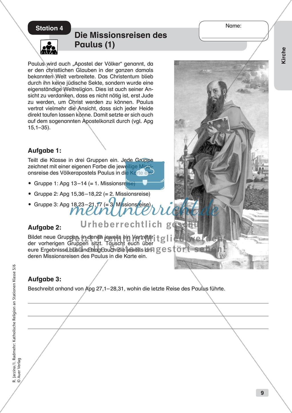 Katholische Religion an Stationen: Kirche Preview 11