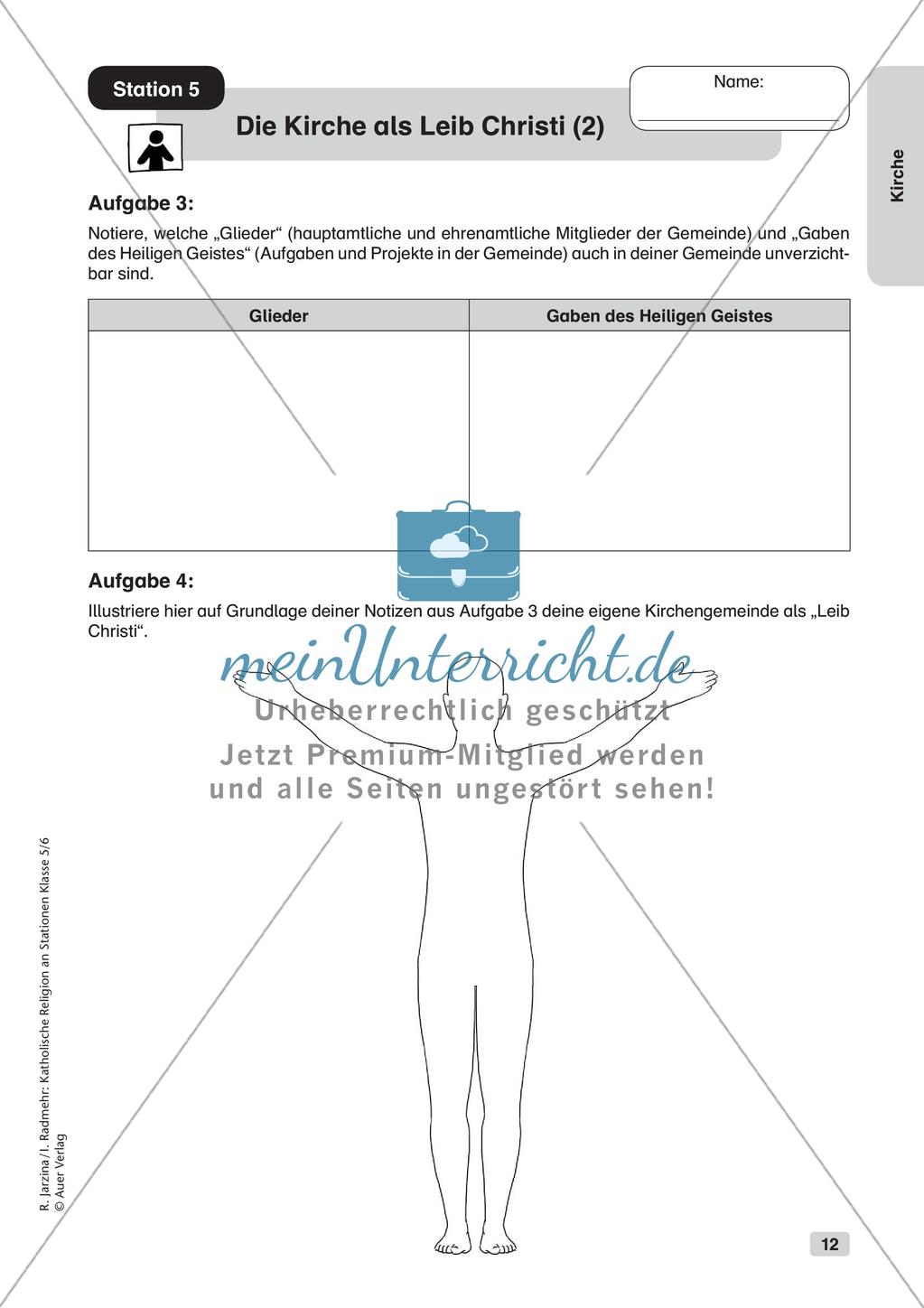 Katholische Religion an Stationen: Kirche Preview 14