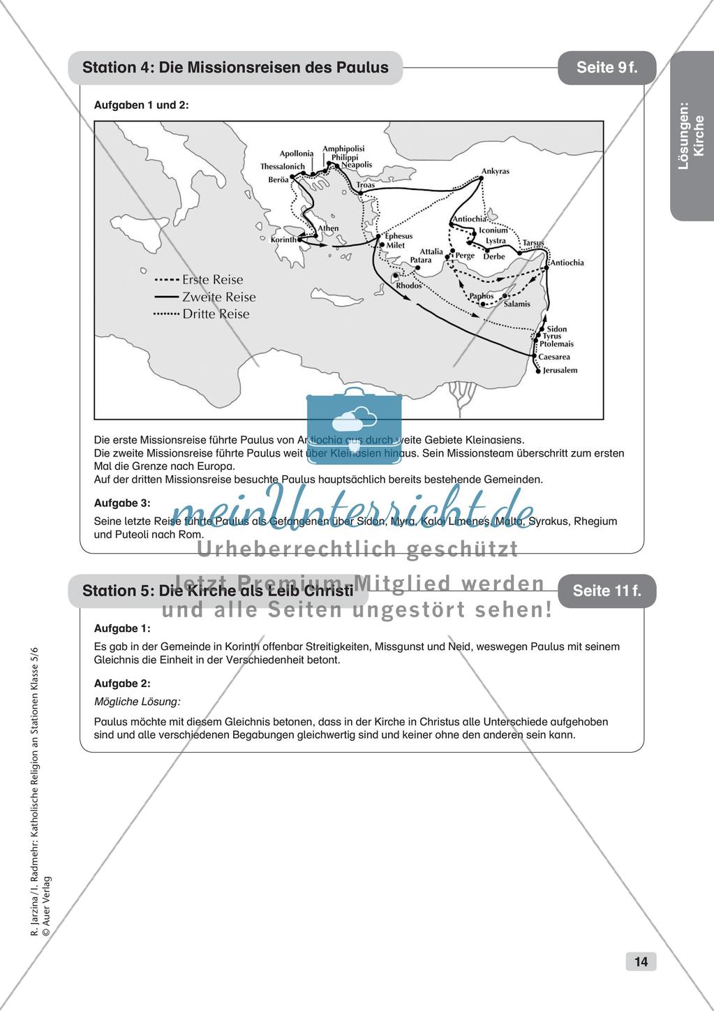 Katholische Religion an Stationen: Kirche Preview 16