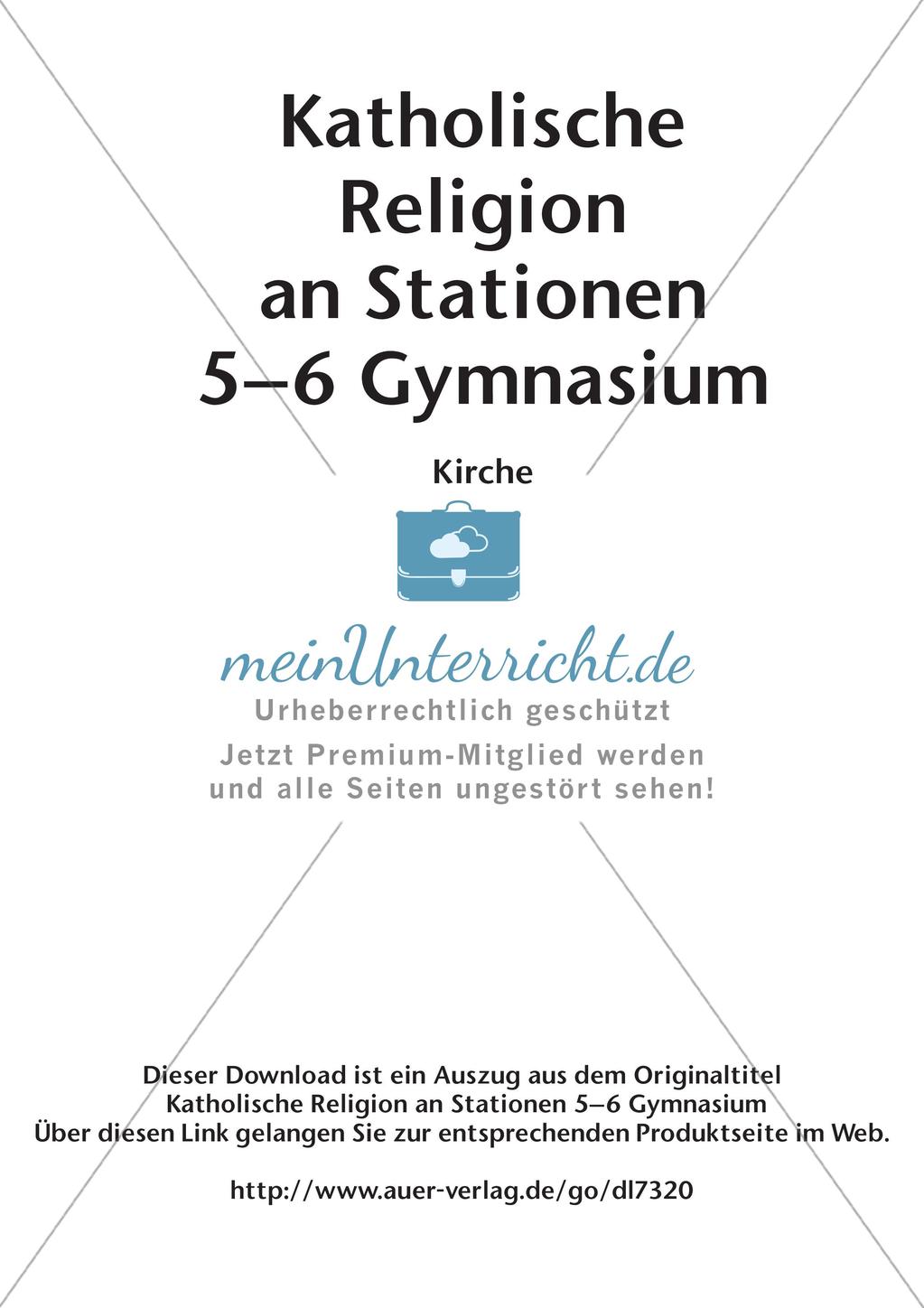 Katholische Religion an Stationen: Kirche Preview 2