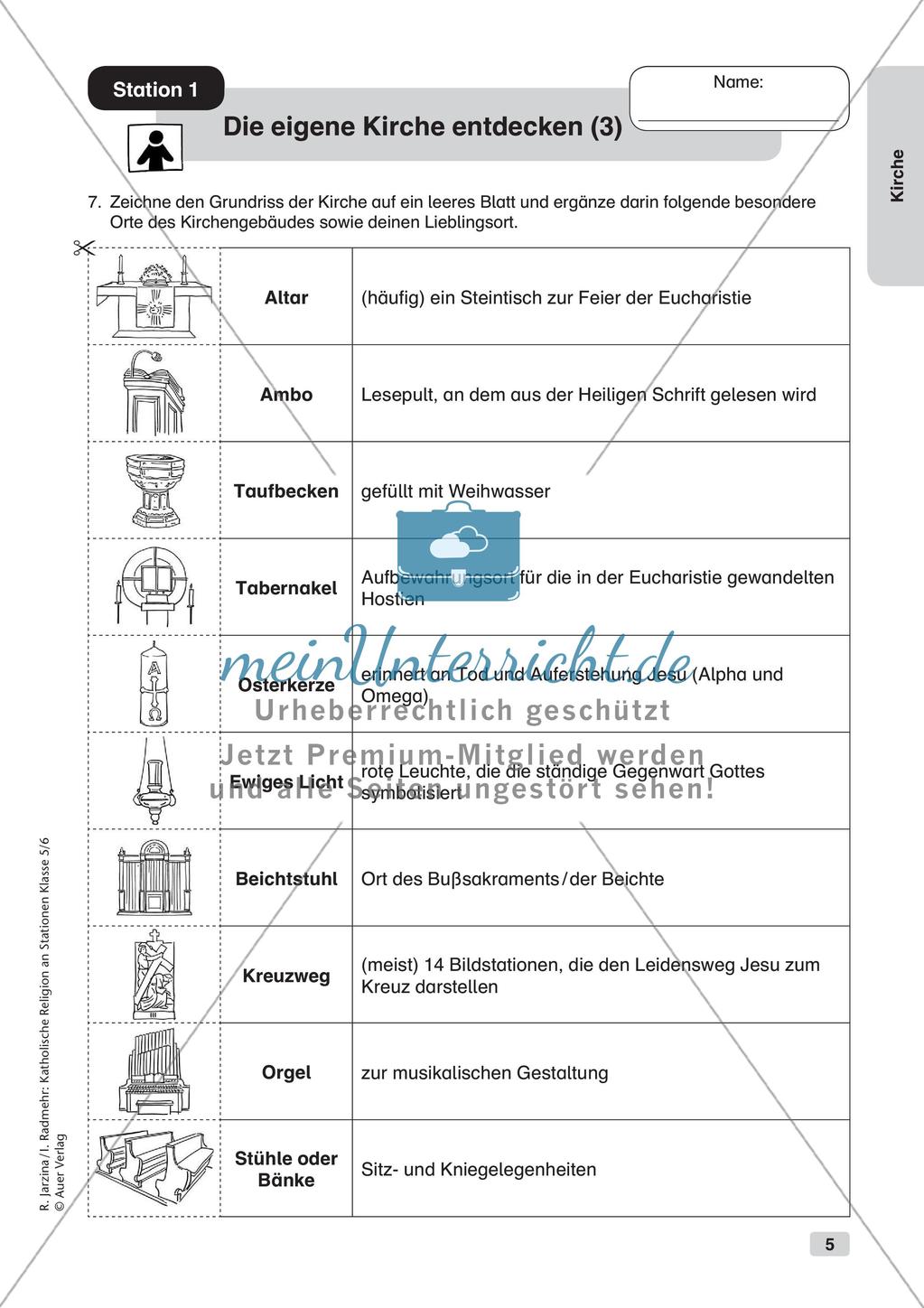 Katholische Religion an Stationen: Kirche Preview 7