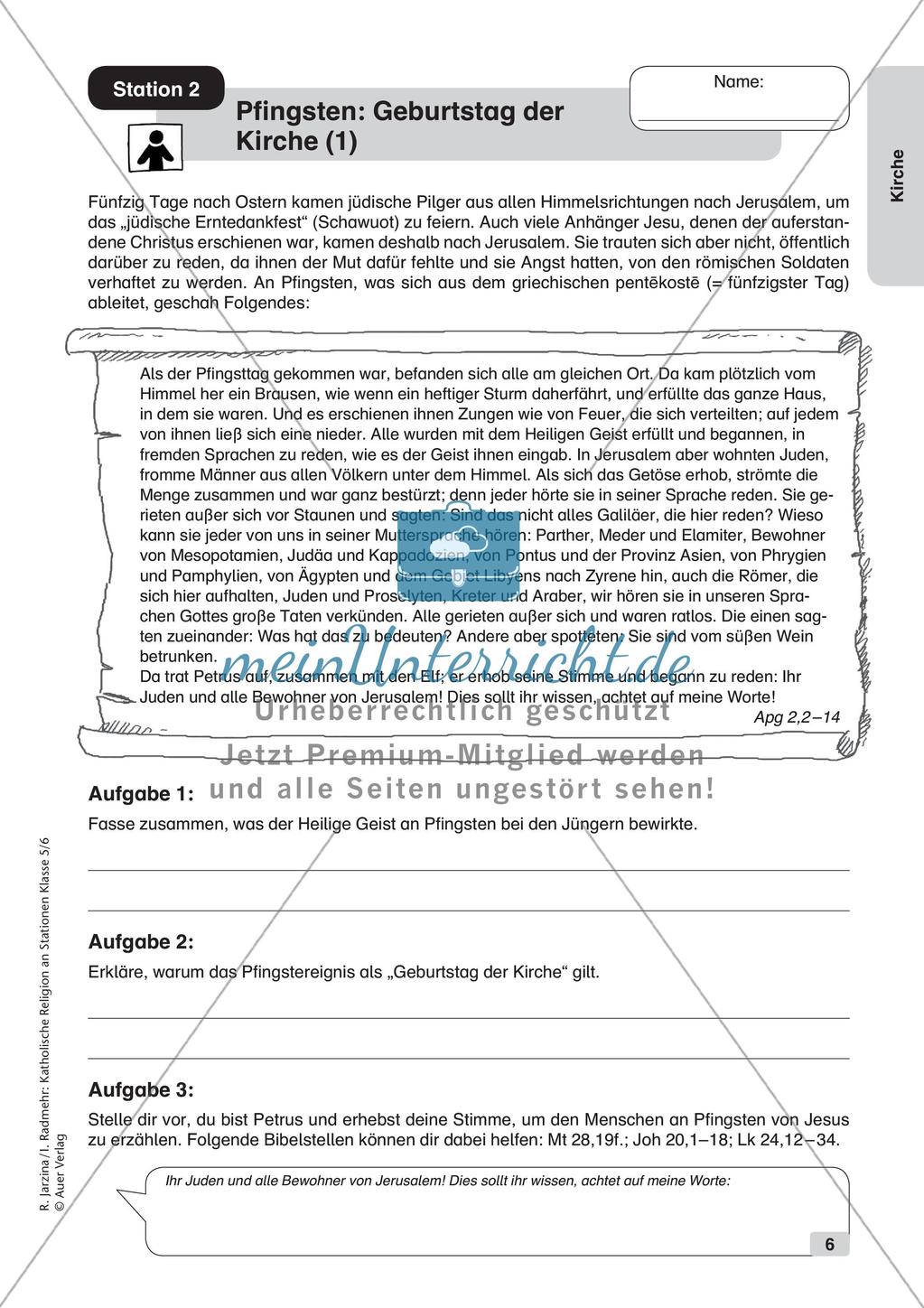 Katholische Religion an Stationen: Kirche Preview 8