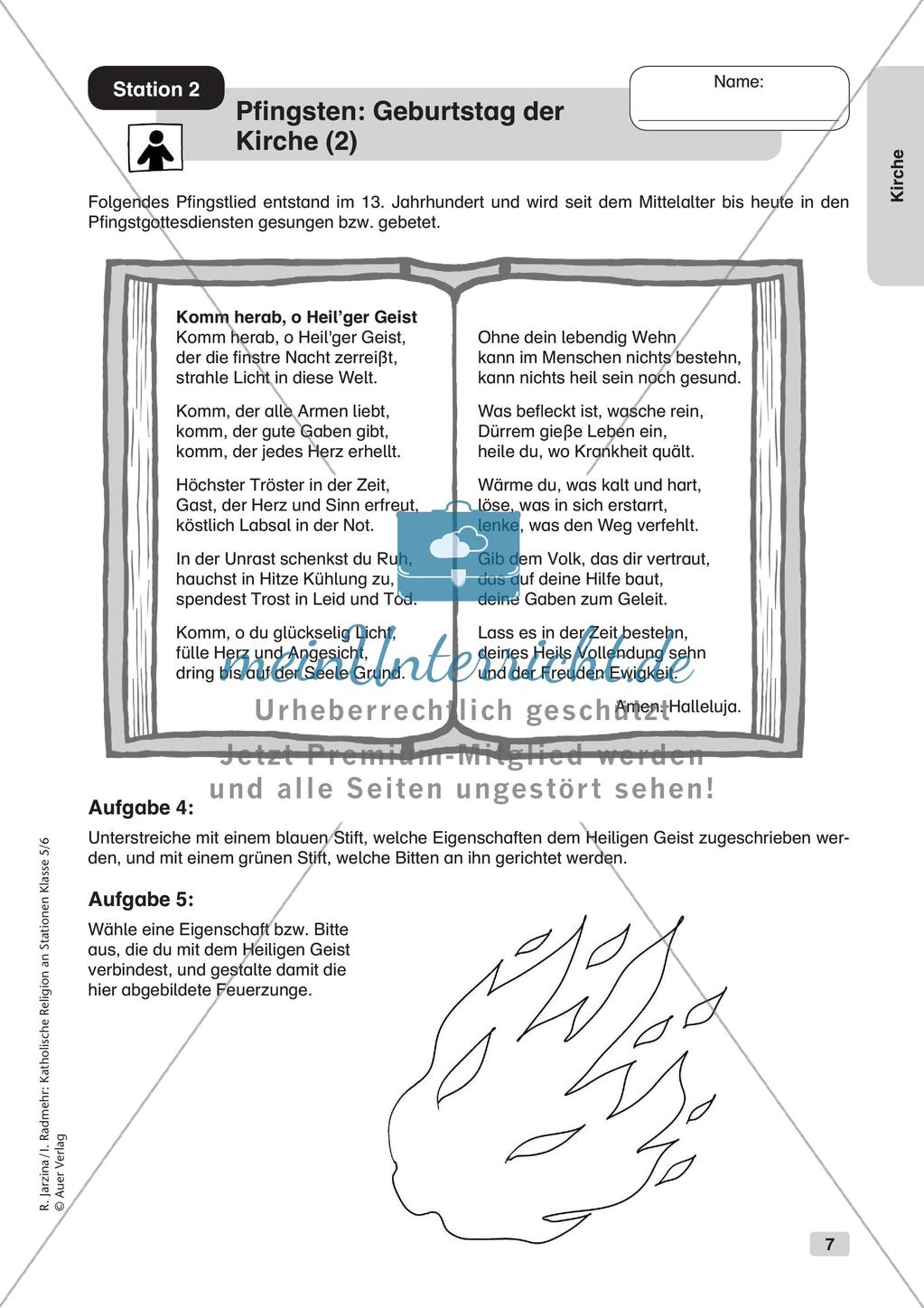 Katholische Religion an Stationen: Kirche Preview 9