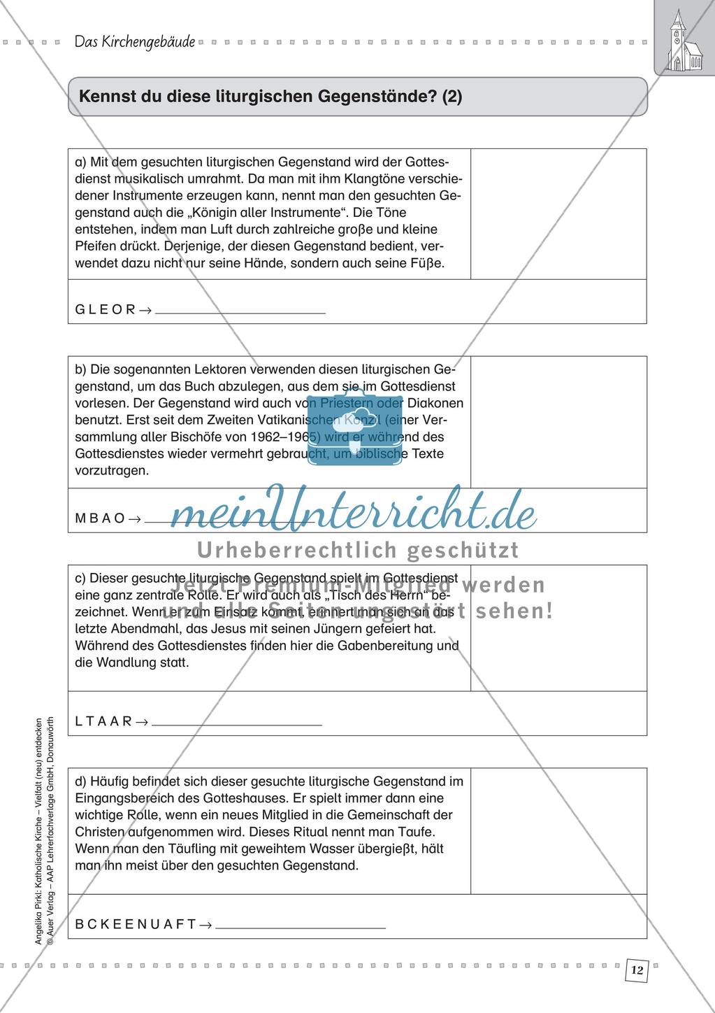 Kath. Kirche - Vielfalt (neu) entdecken: Das Kirchengebäude Preview 14