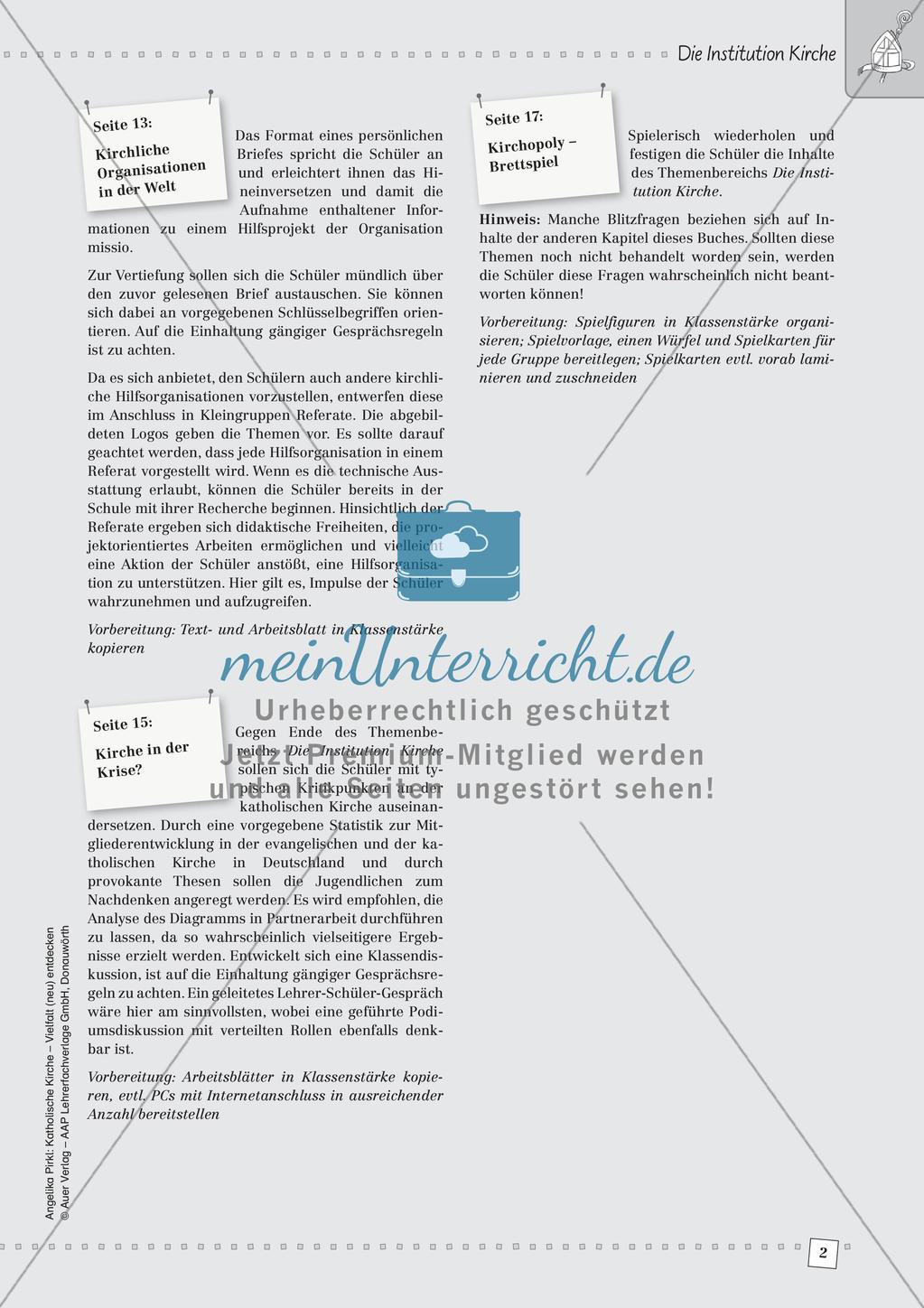 Kath. Kirche - Vielfalt (neu) entdecken: Die Institution Kirche Preview 4
