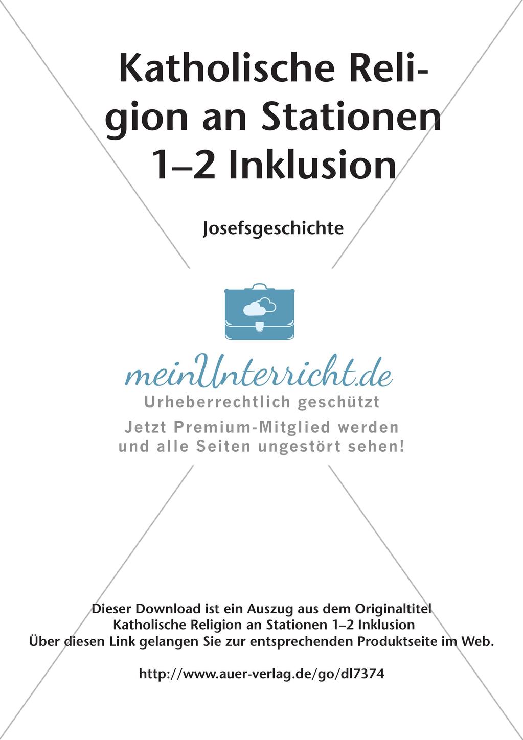 Kath. Religion an Stationen: Josefsgeschichte Preview 2