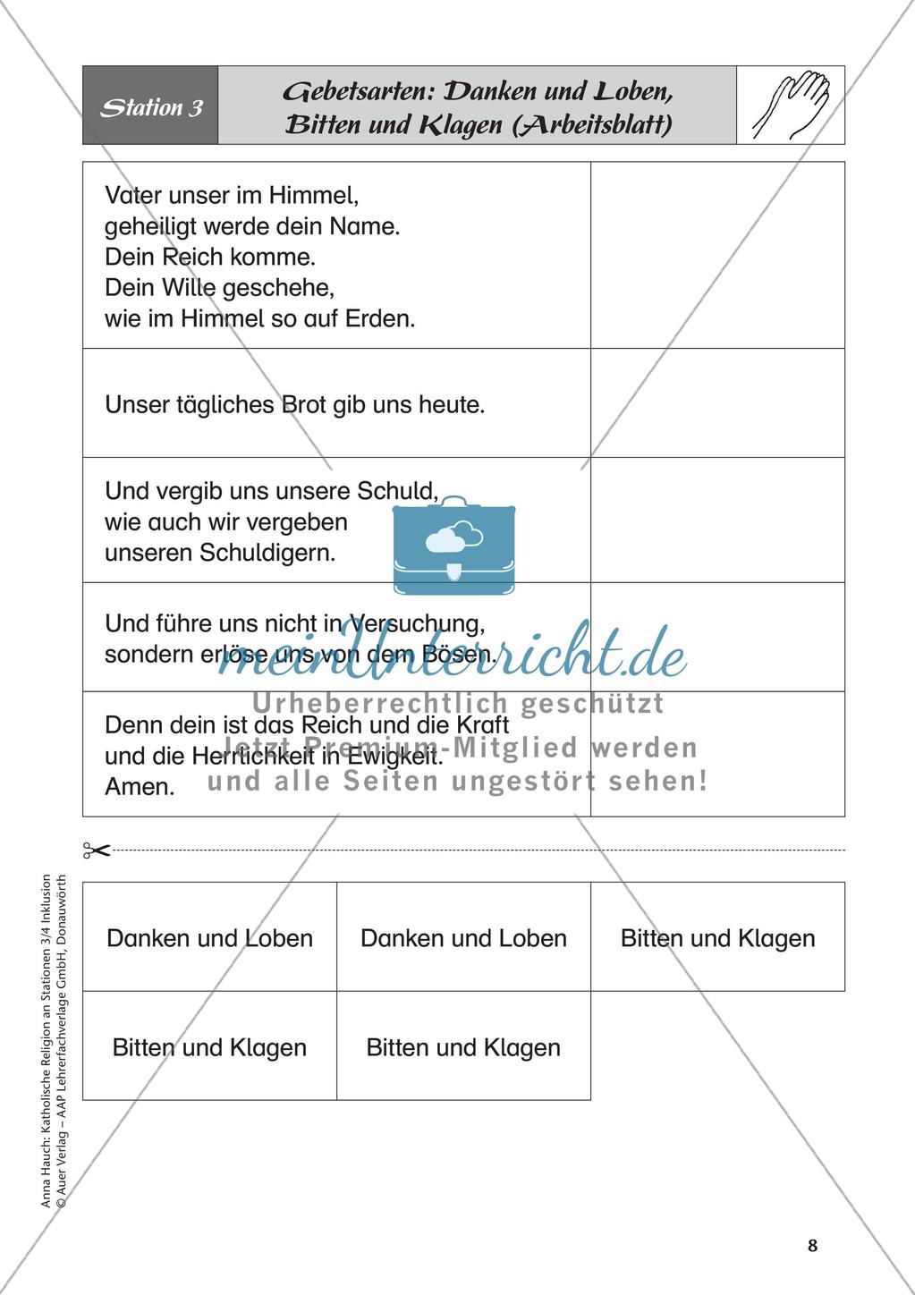 Kath. Religion an Stationen: Beten Preview 10