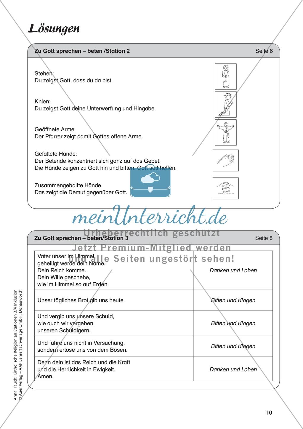 Kath. Religion an Stationen: Beten Preview 12