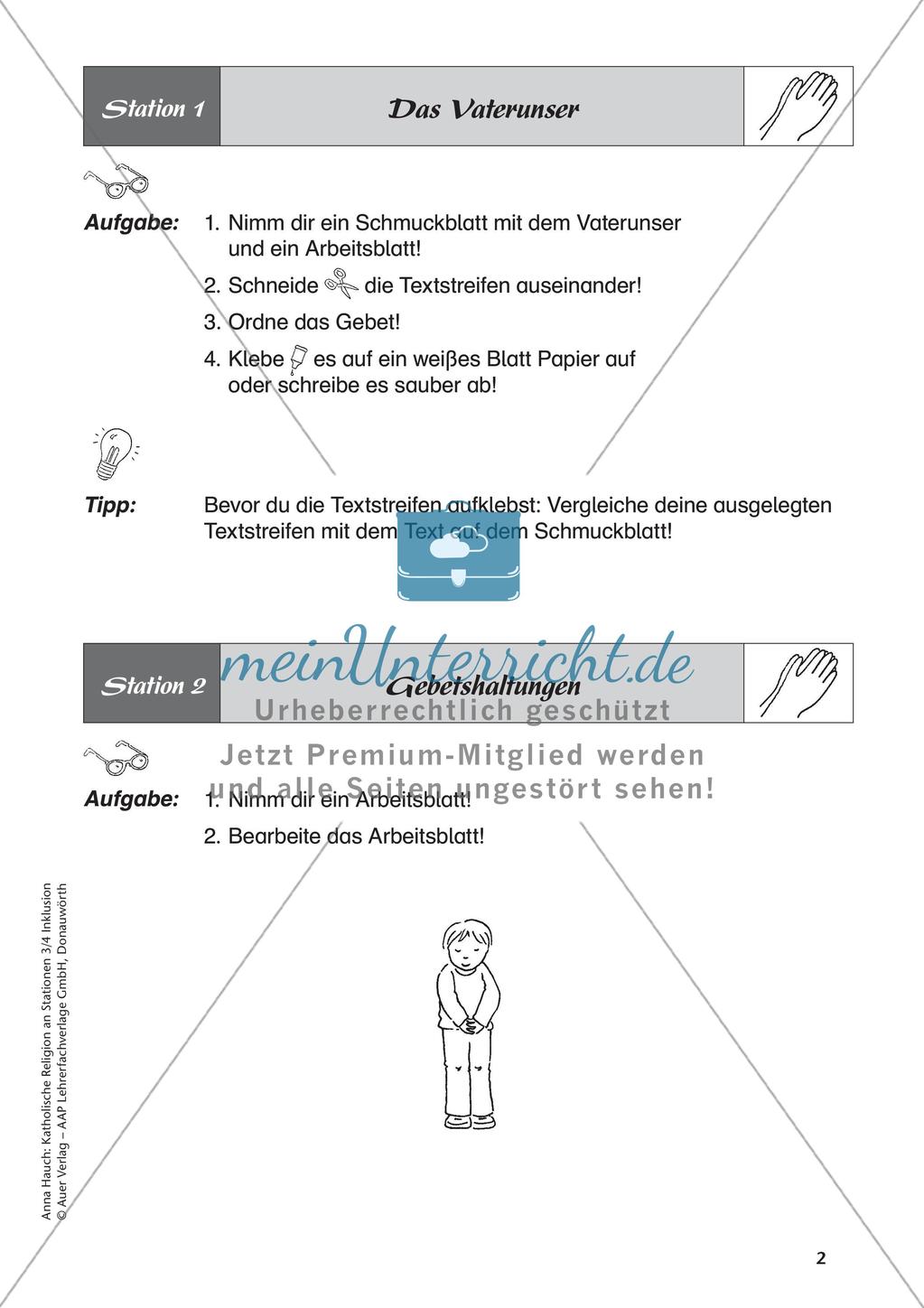 Kath. Religion an Stationen: Beten Preview 4