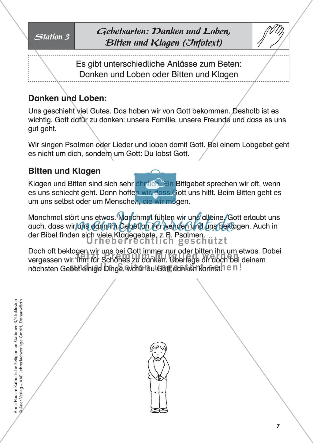 Kath. Religion an Stationen: Beten Preview 9