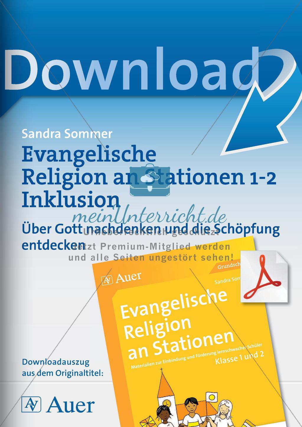 Ev. Religion an Stationen: Die Schöpfung Preview 1