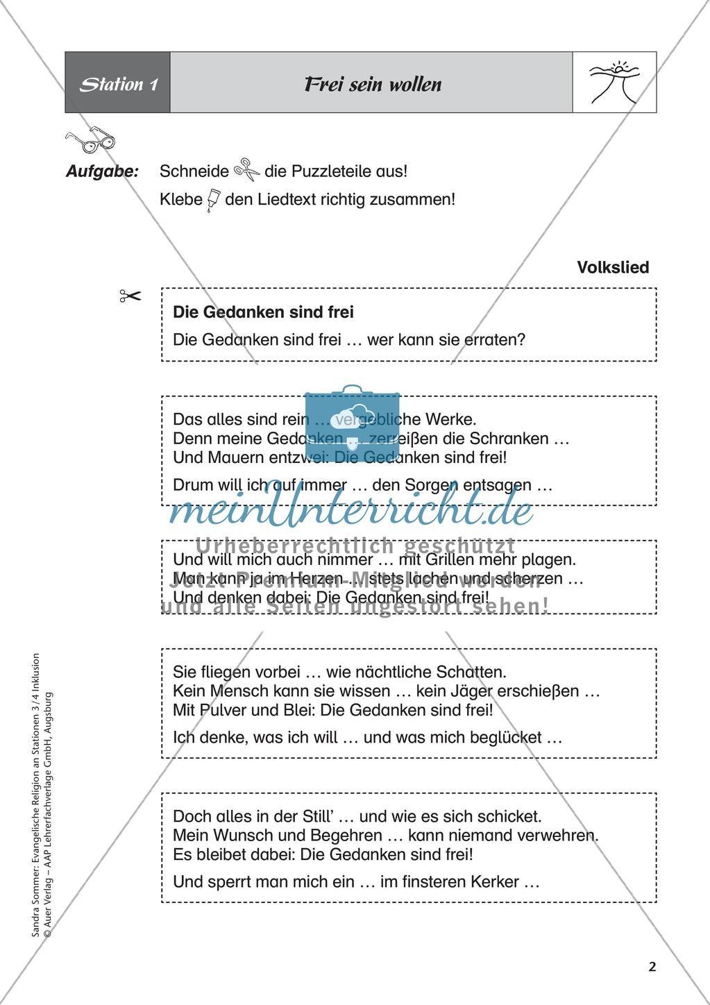 Ev. Religion an Stationen: Freiheit Preview 4