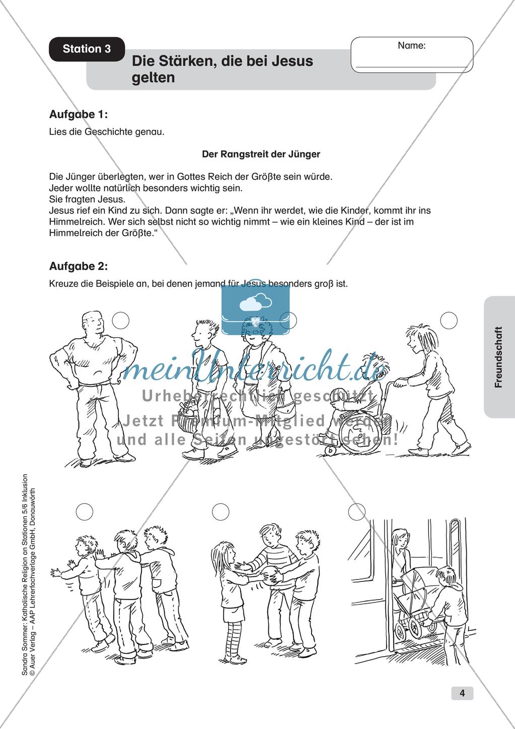 Stationenarbeit: Freundschaft Preview 6