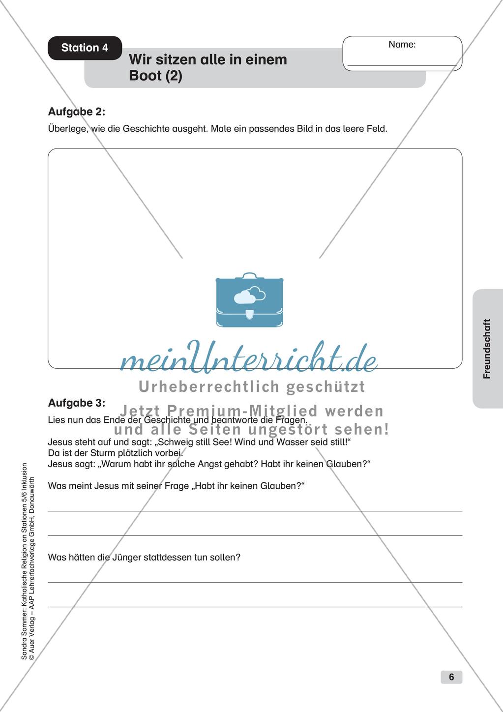 Stationenarbeit: Freundschaft Preview 8
